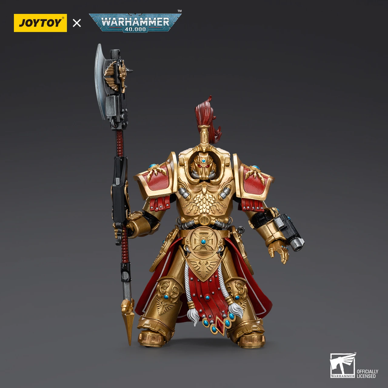JOYTOY Warhammer 40,000 - Allarus Custodian with Castellan Axe