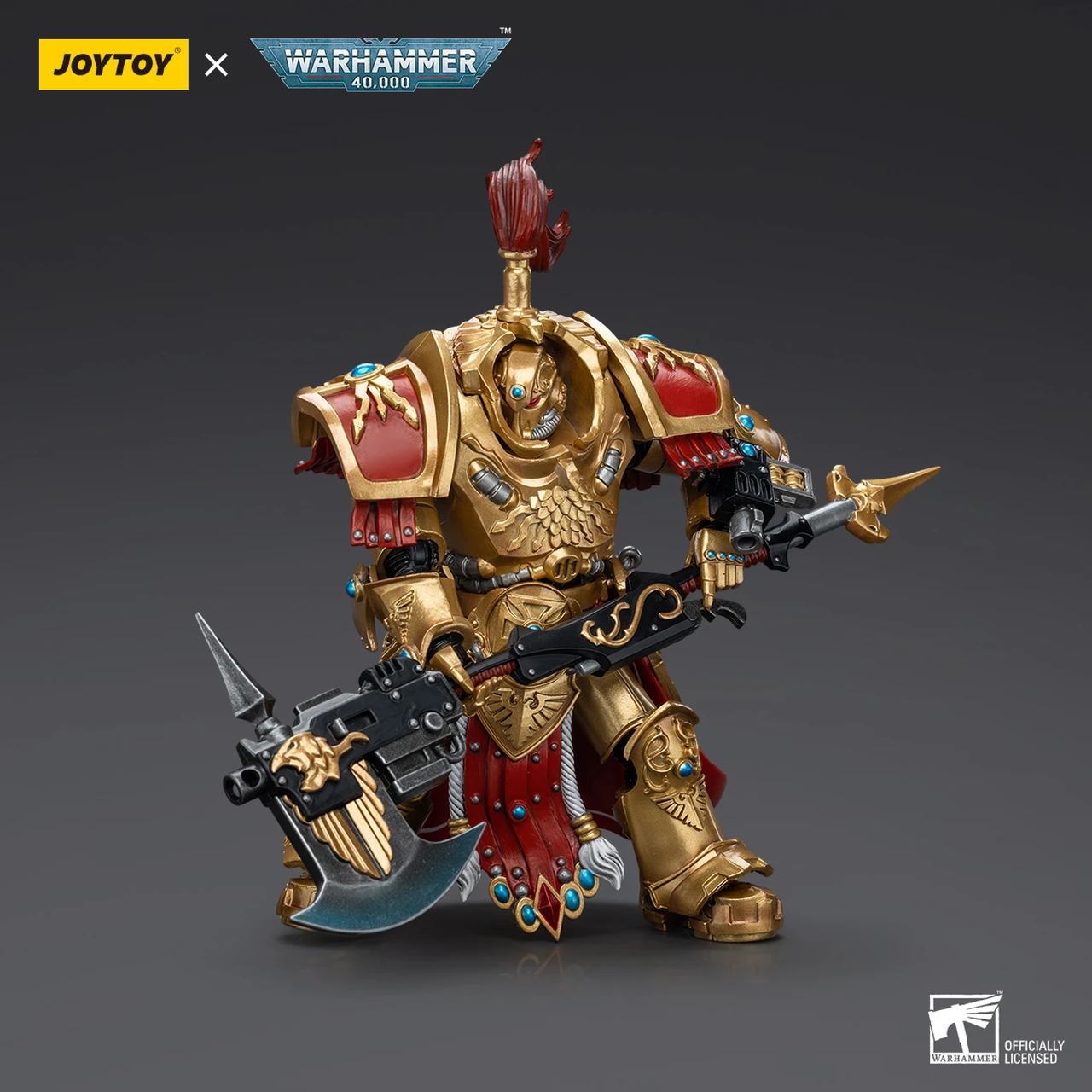 JOYTOY Warhammer 40,000 - Allarus Custodian with Castellan Axe