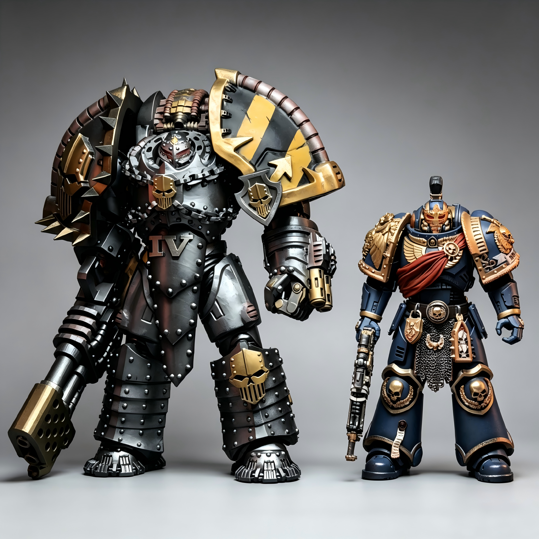 Iron Warriors Iron Tyrant - 1/18 Custom (Saturnine Heavy Armor & Siege Cannon)