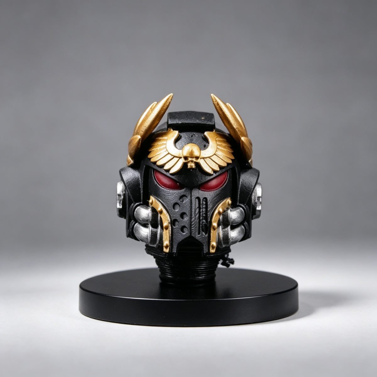 Custom Black Templars Helmet - Gold Laurel Wreath