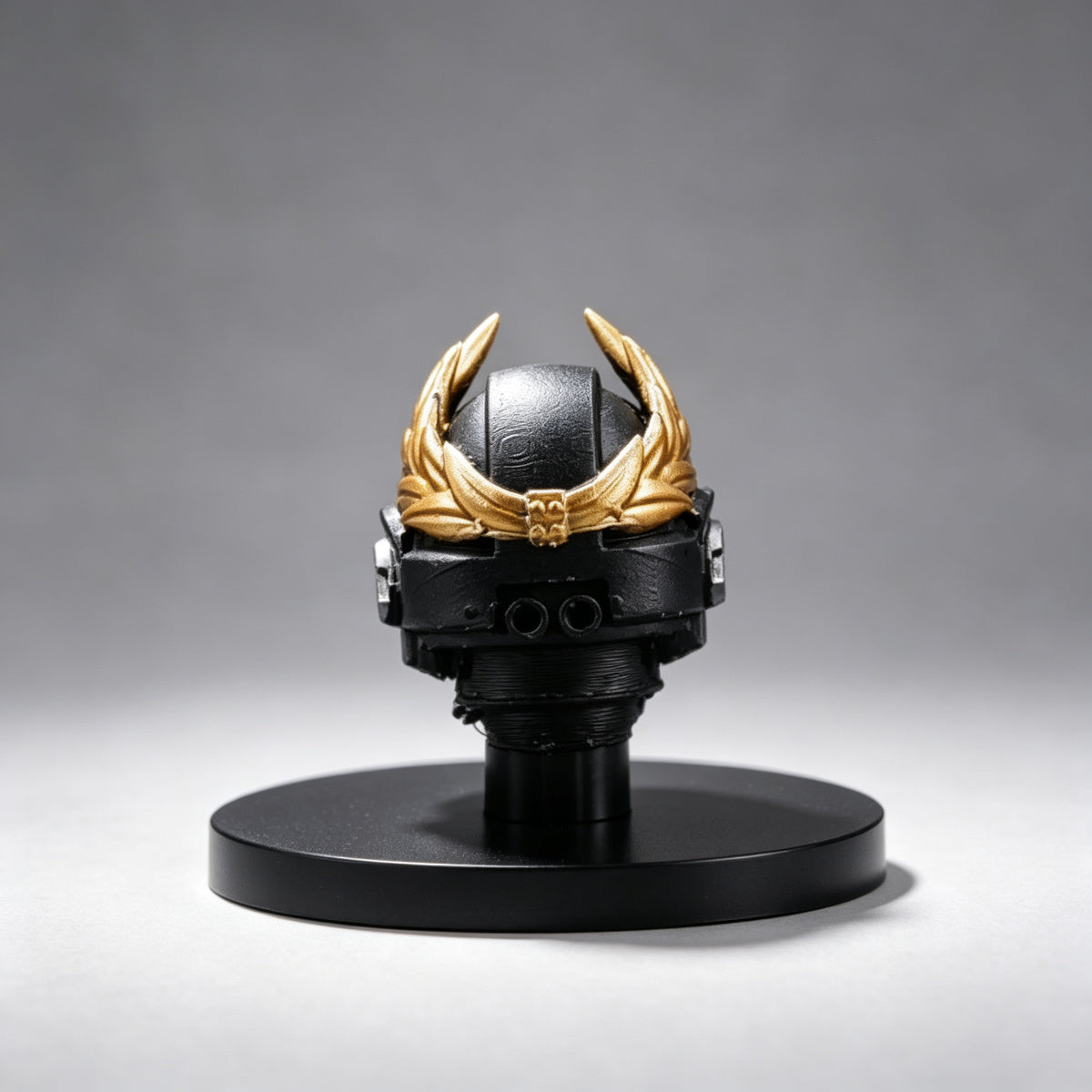 Custom Black Templars Helmet - Gold Laurel Wreath