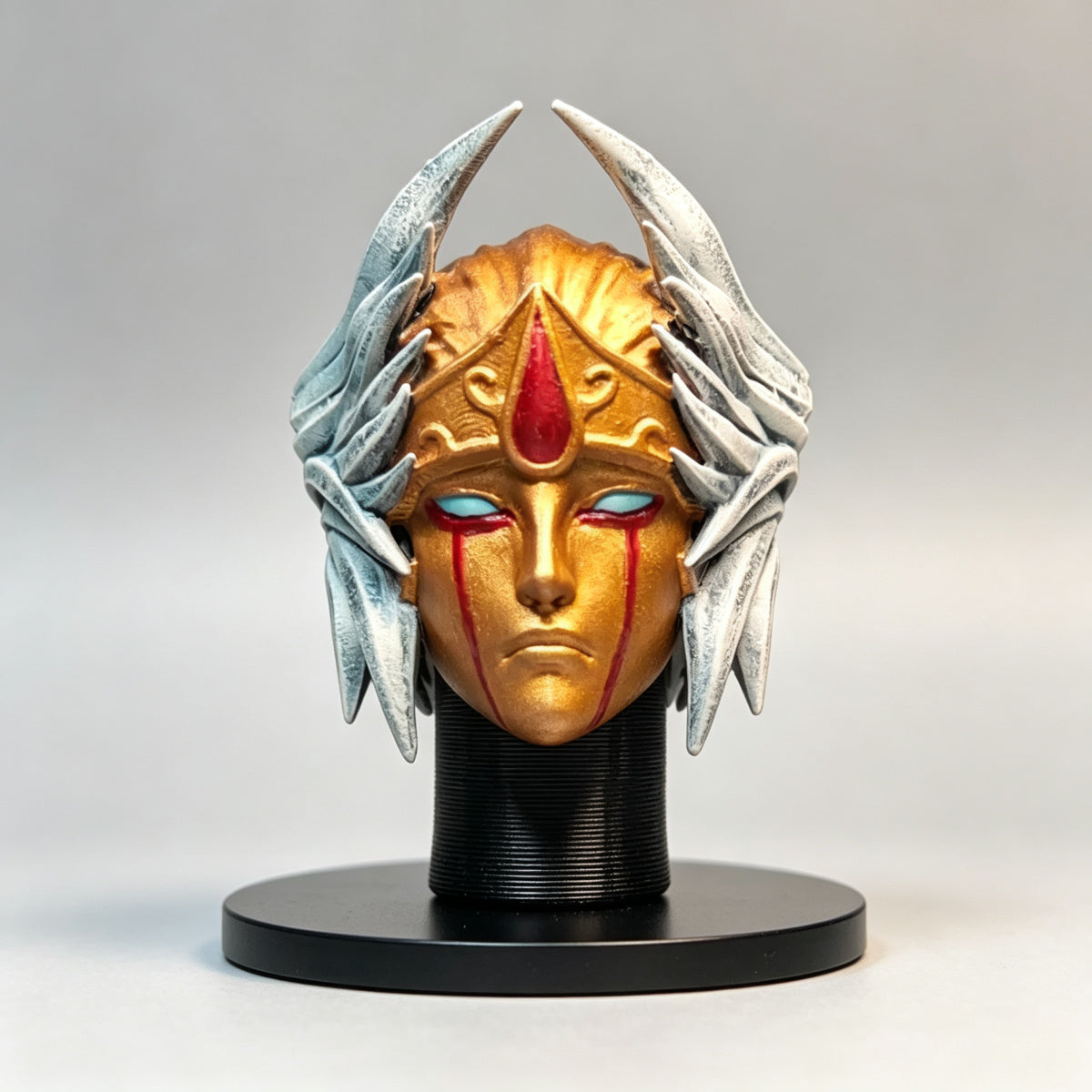 Custom Blood Angels Sanguinary Guard Mask - 1/18 Action Figure Upgrade