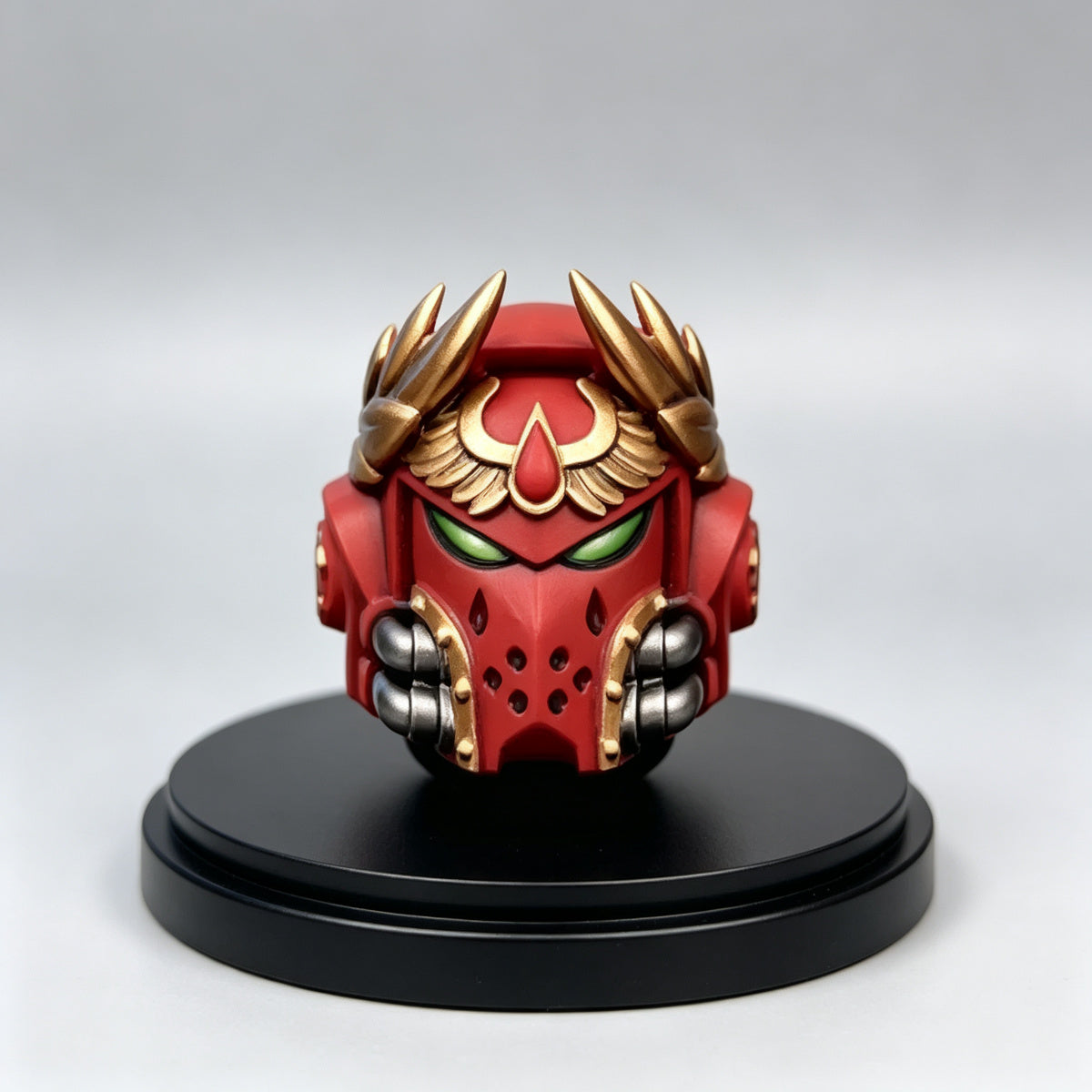 Custom Blood Angels Laurel Wreath Helmet - 1/18 Action Figure Upgrade