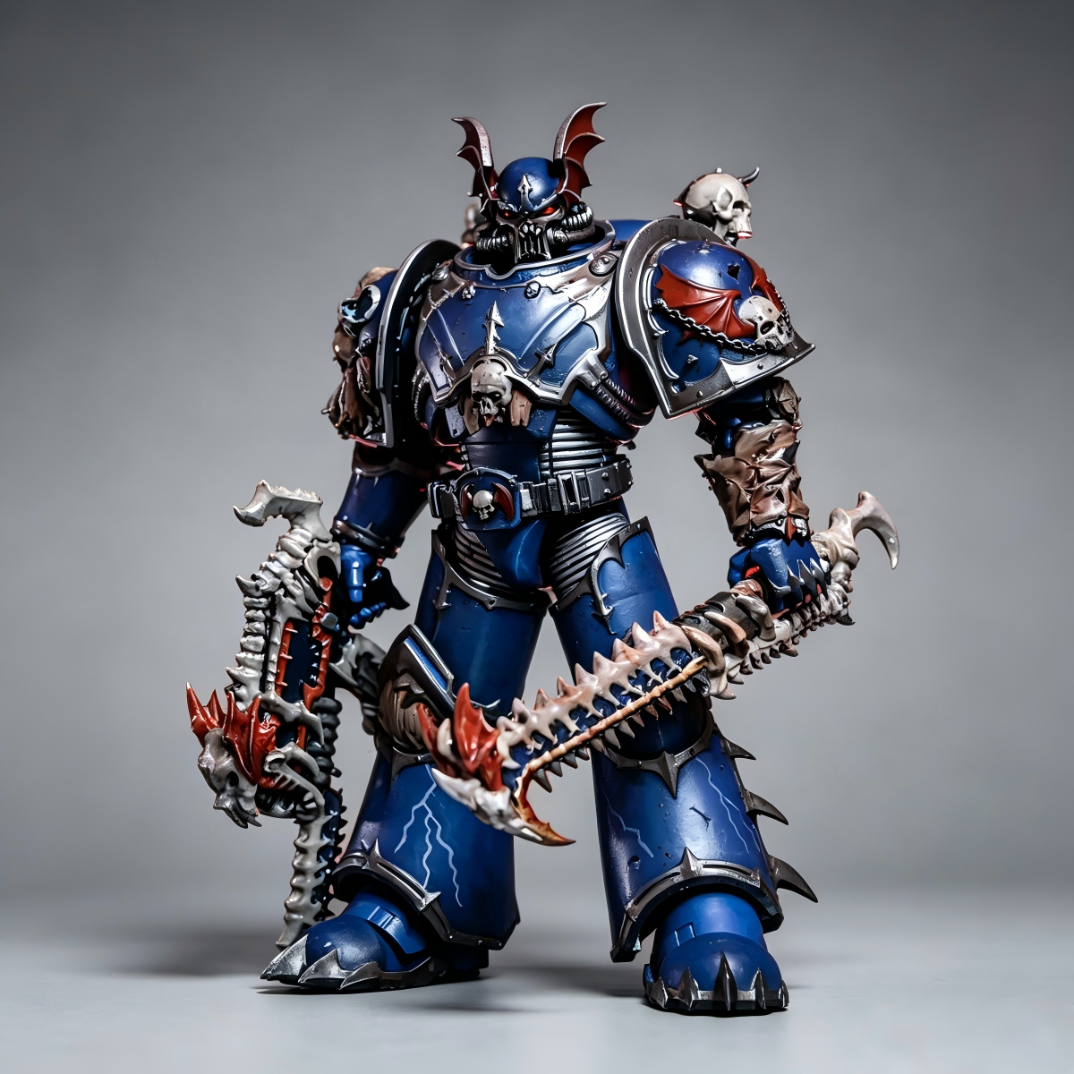 Night Lords Terror Squad Executioner (1/18 Scale) - Custom Grimdark Hand-Painted Warhammer 40K 1-of-1 Figure