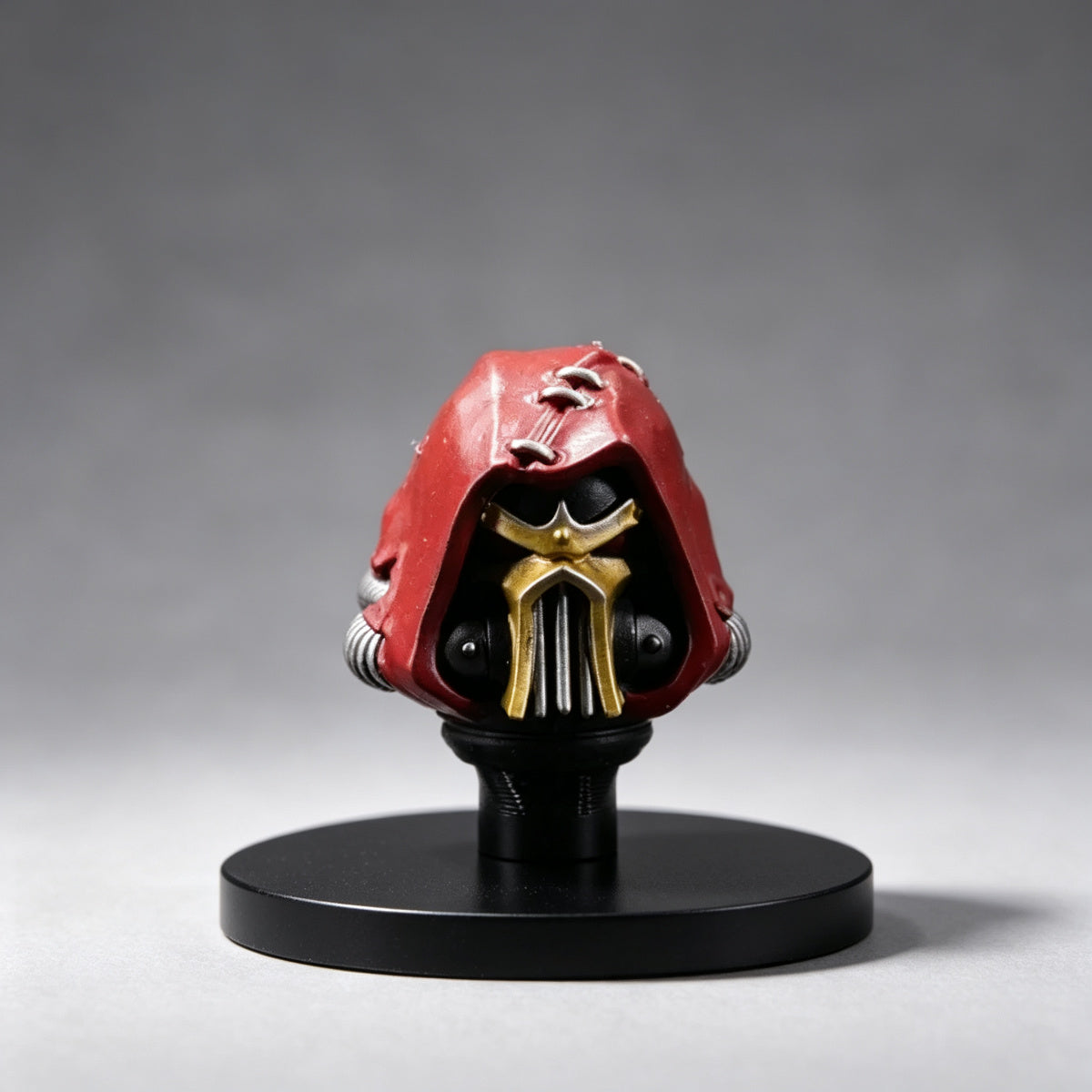 Custom Cypher Helmet - Red Hooded Face Grille