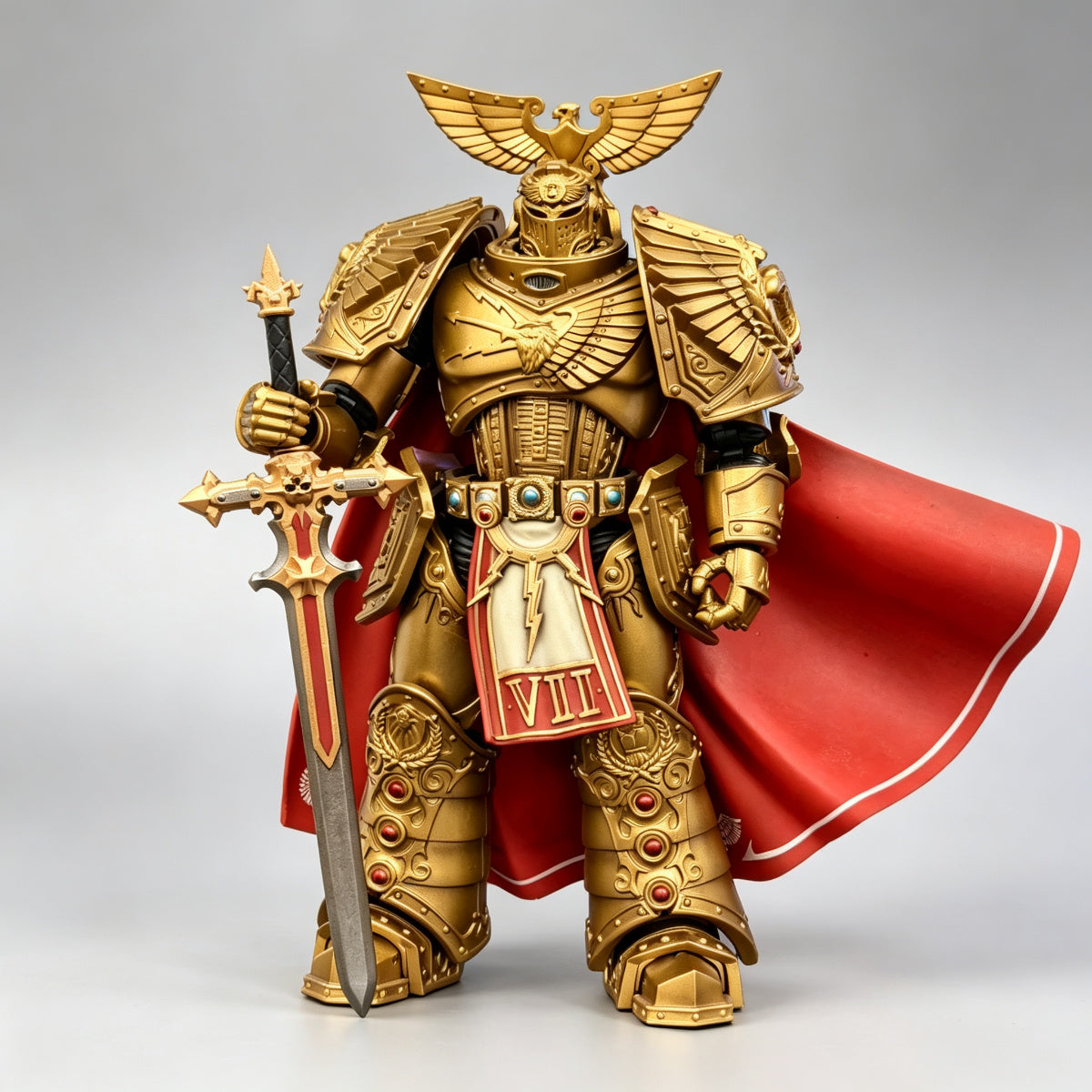 Custom Adeptus Custodes Relic Greatsword - 1/18 Action Figure Weapon Upgrade  Custom Constantin Valdor Apollonian Greatsword for 1/18 Action Figures