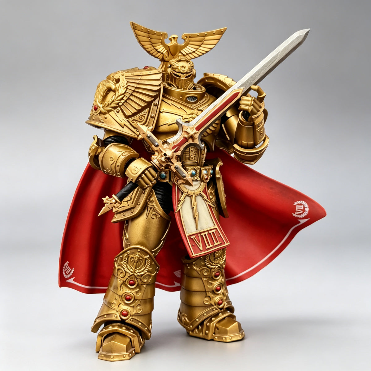 Custom Adeptus Custodes Relic Greatsword - 1/18 Action Figure Weapon Upgrade  Custom Constantin Valdor Apollonian Greatsword for 1/18 Action Figures