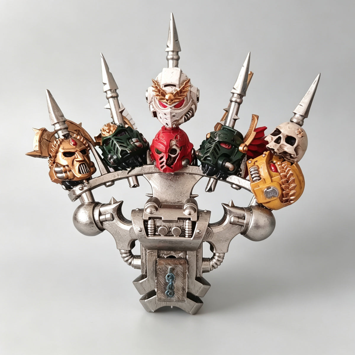 Custom Chaos Space Marine Power Pack with Trophy Spikes - 1/18 Action Figure Upgrade