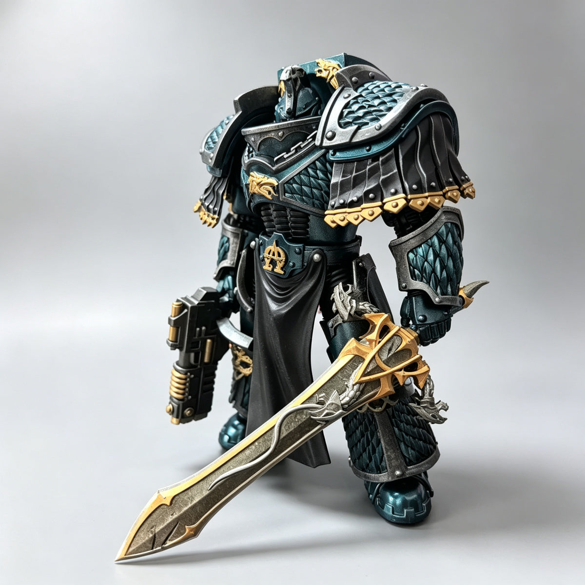 Custom Alpha Legion Alpharius "The Pale Blade" Sword - 1/18 Action Figure Weapon Upgrade