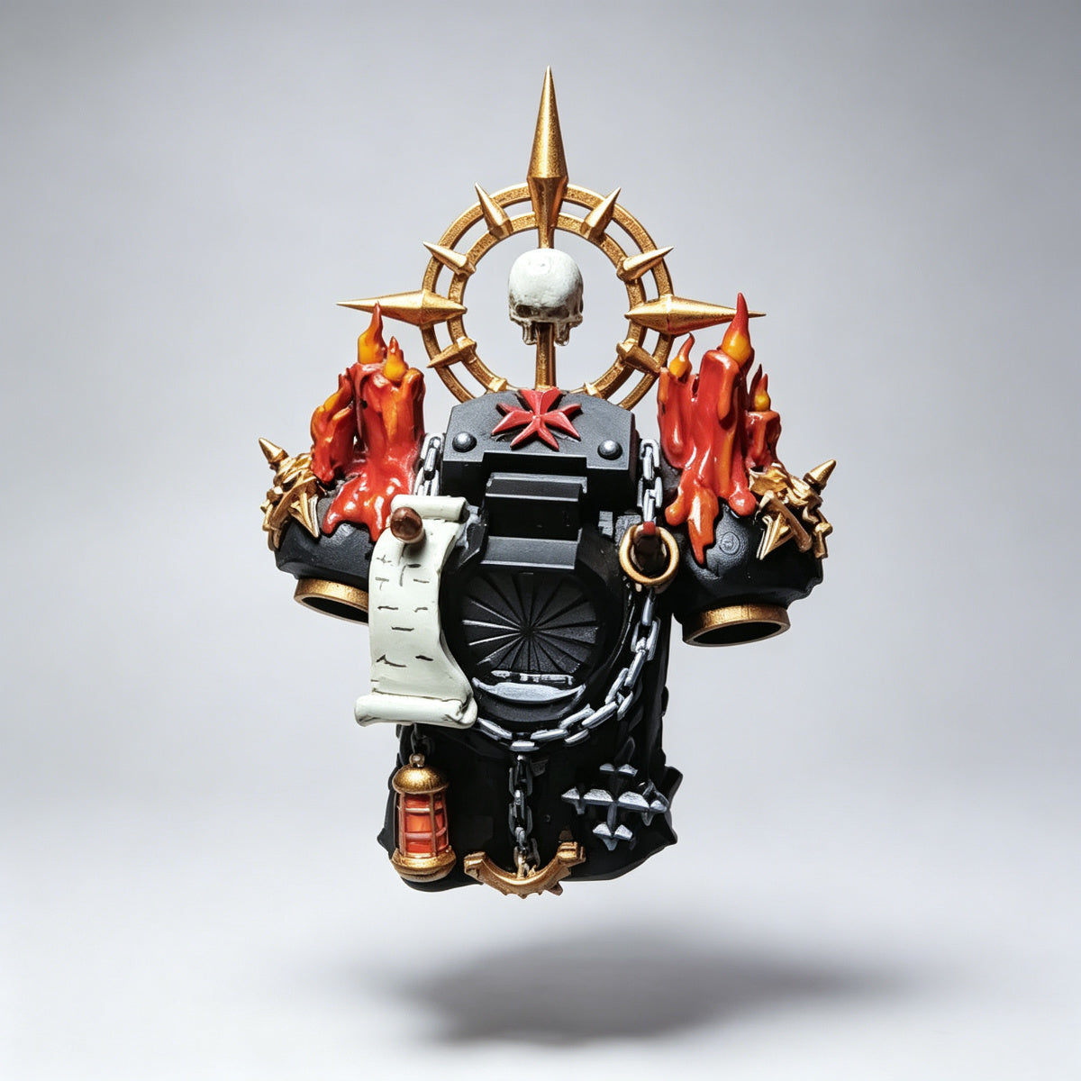 Custom Black Templars Backpack - Iron Halo & Melting Candles