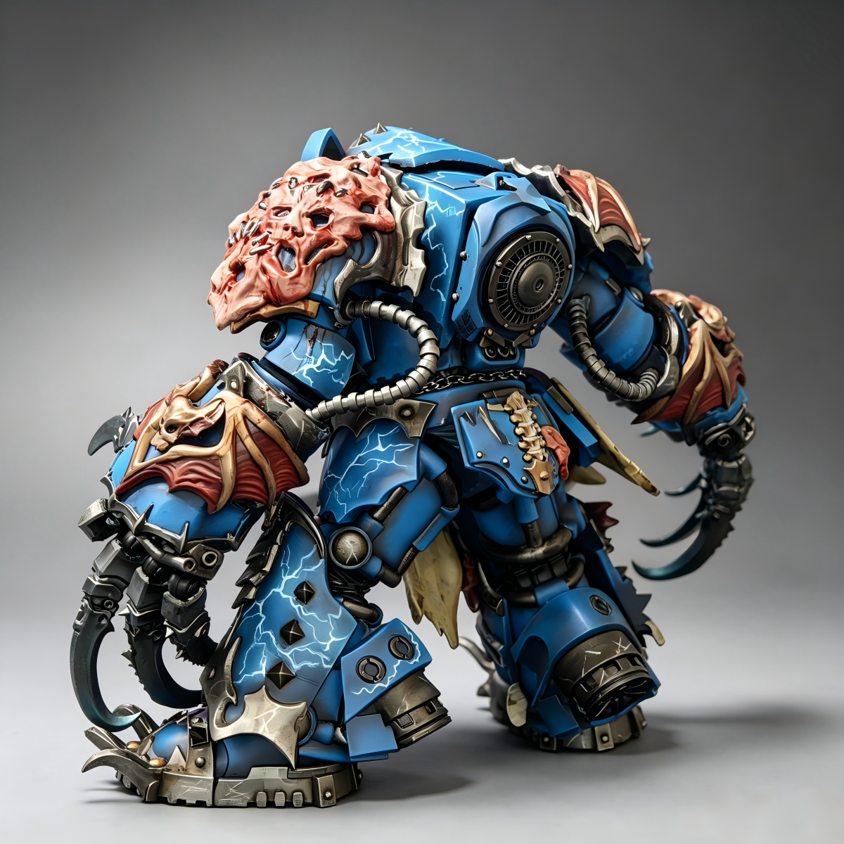 Night Lords Saturnine Terminator - 1/18 Custom (Dual Lightning Claws & Bat-Wing Armor)