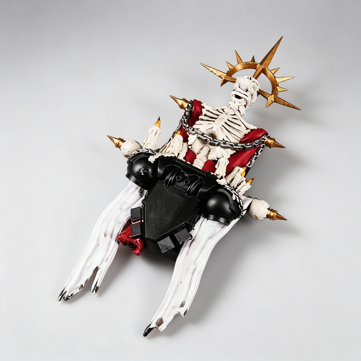 Custom Black Templars Relic Backpack - Iron Halo & Skeleton Shrine