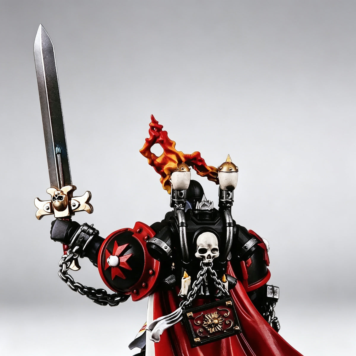 Custom Black Templars Power Pack - Flaming Torch & Relic Tome