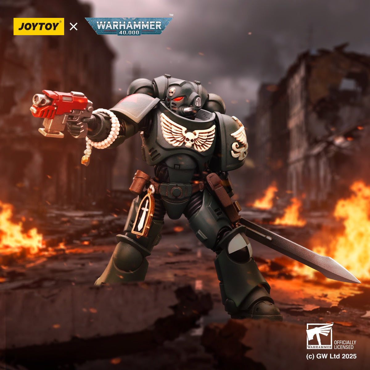 JOYTOY Warhammer 40,000 - Dark Angels  Intercessors Brother Nadael