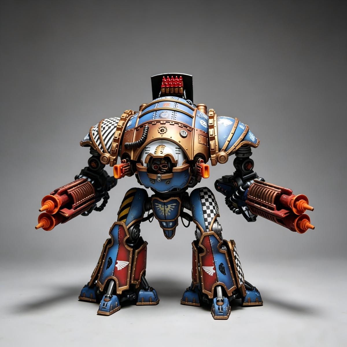 Custom 10" Acastus Knight Asterius Heavy God-Engine Figure – Hand-Painted Studio Masterpiece (1-of-1)