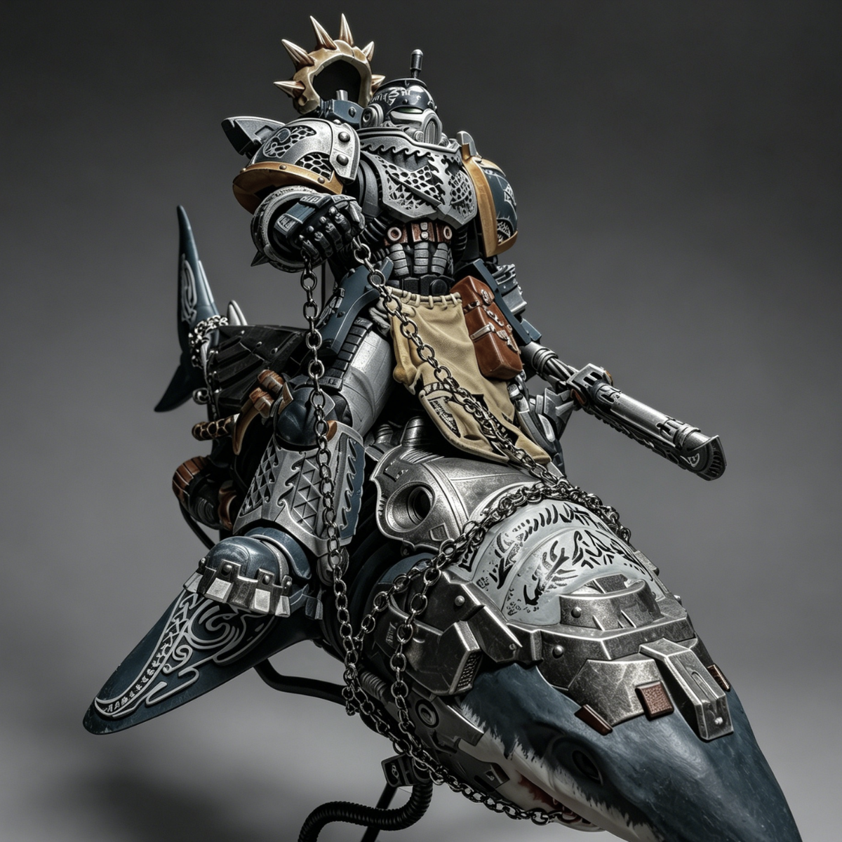 Carcharodons Shark Mount Rider Custom Repaint