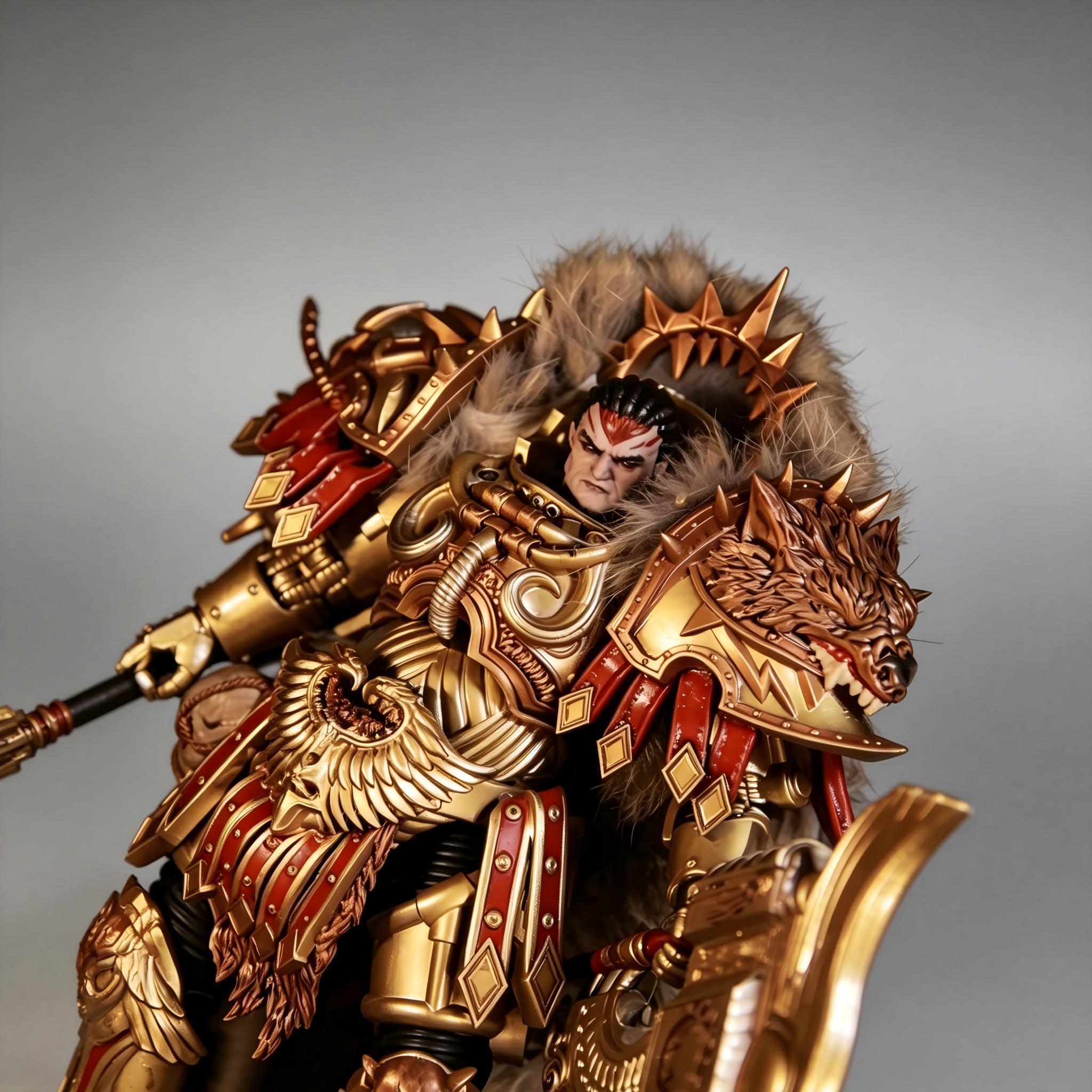 World Eaters Primarch Angron Pre-Daemonhood 30K Horus Heresy 1/18 Scale Custom Action Figure