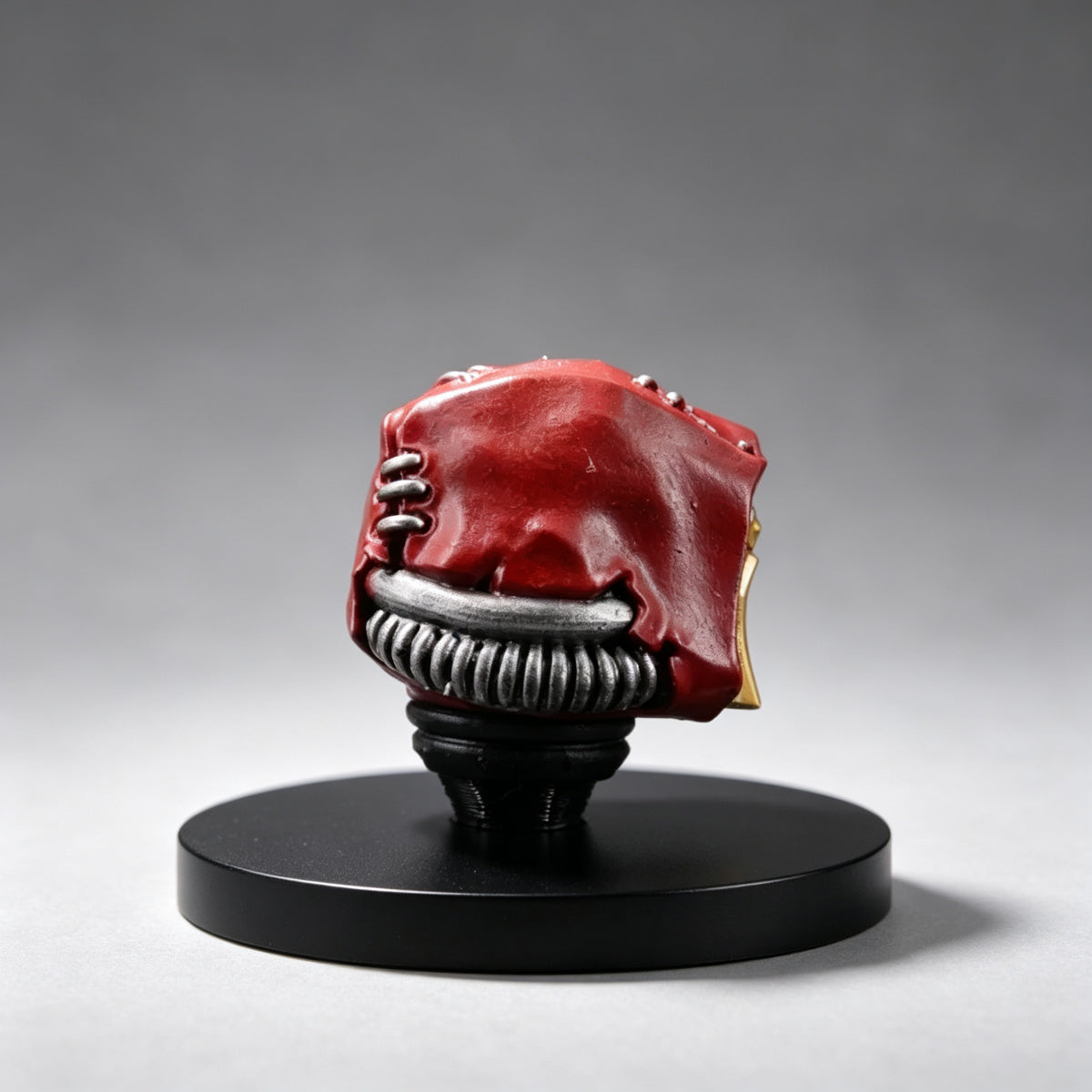 Custom Cypher Helmet - Red Hooded Face Grille