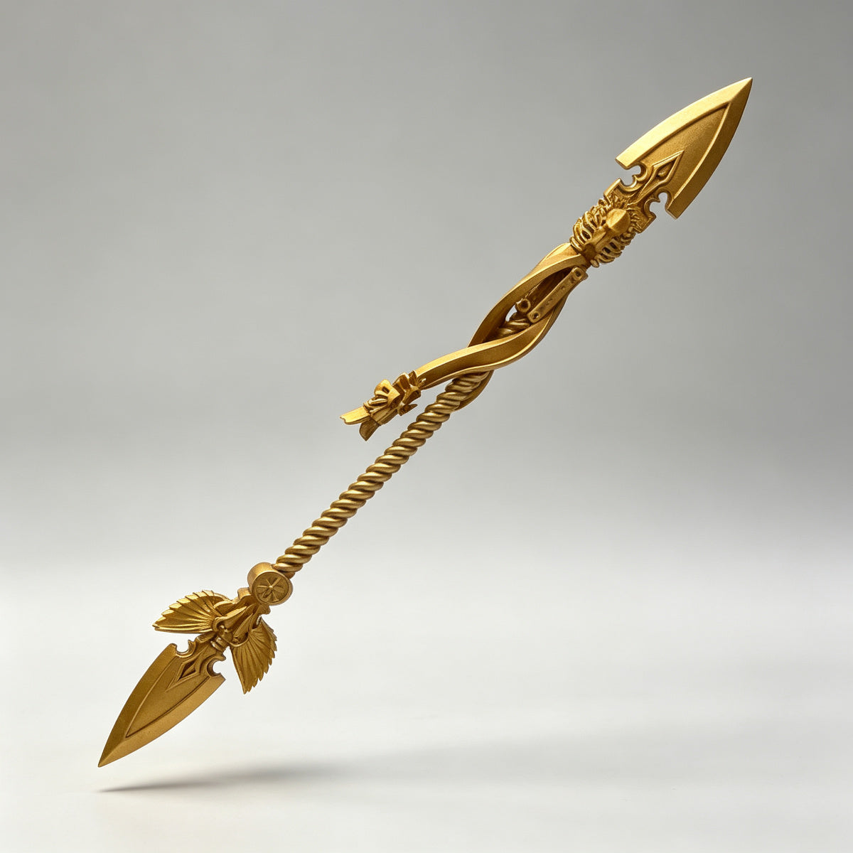 Custom Dionysian Golden Power Spear - 1/18 Action Figure Weapon Upgrade