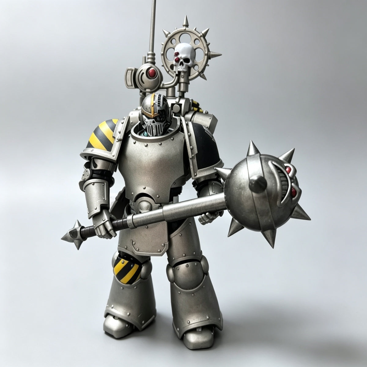 Custom Iron Warriors Twisted Shaft Heavy Relic Hammer - 1/18 Action Figure Weapon Upgrade
