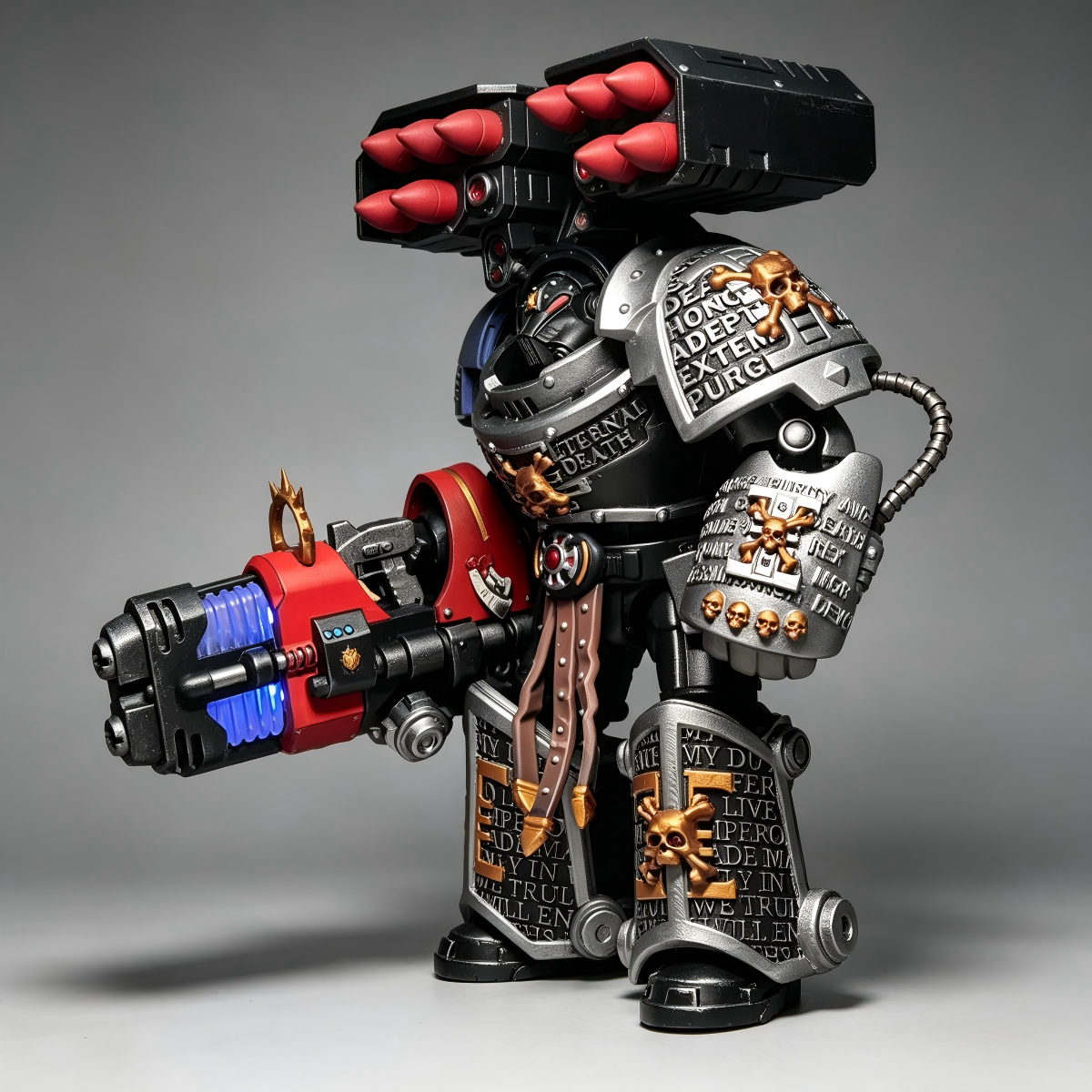 [SOLD OUT] 1/18 Deathwatch Ultramarines Indomitus Terminator - Heavy Missile Gunner Custom Figure (1-of-1)