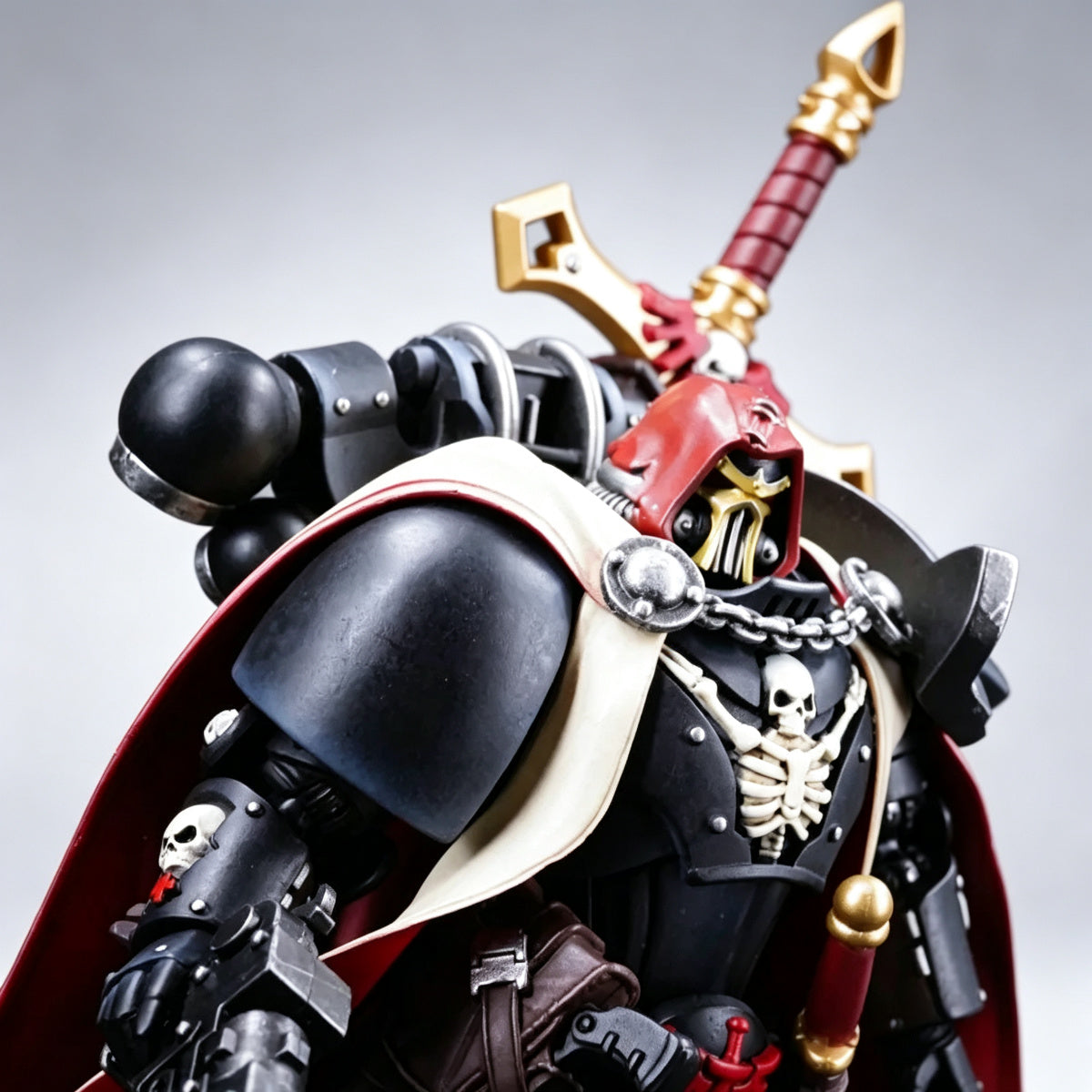 Custom Cypher Helmet - Red Hooded Face Grille