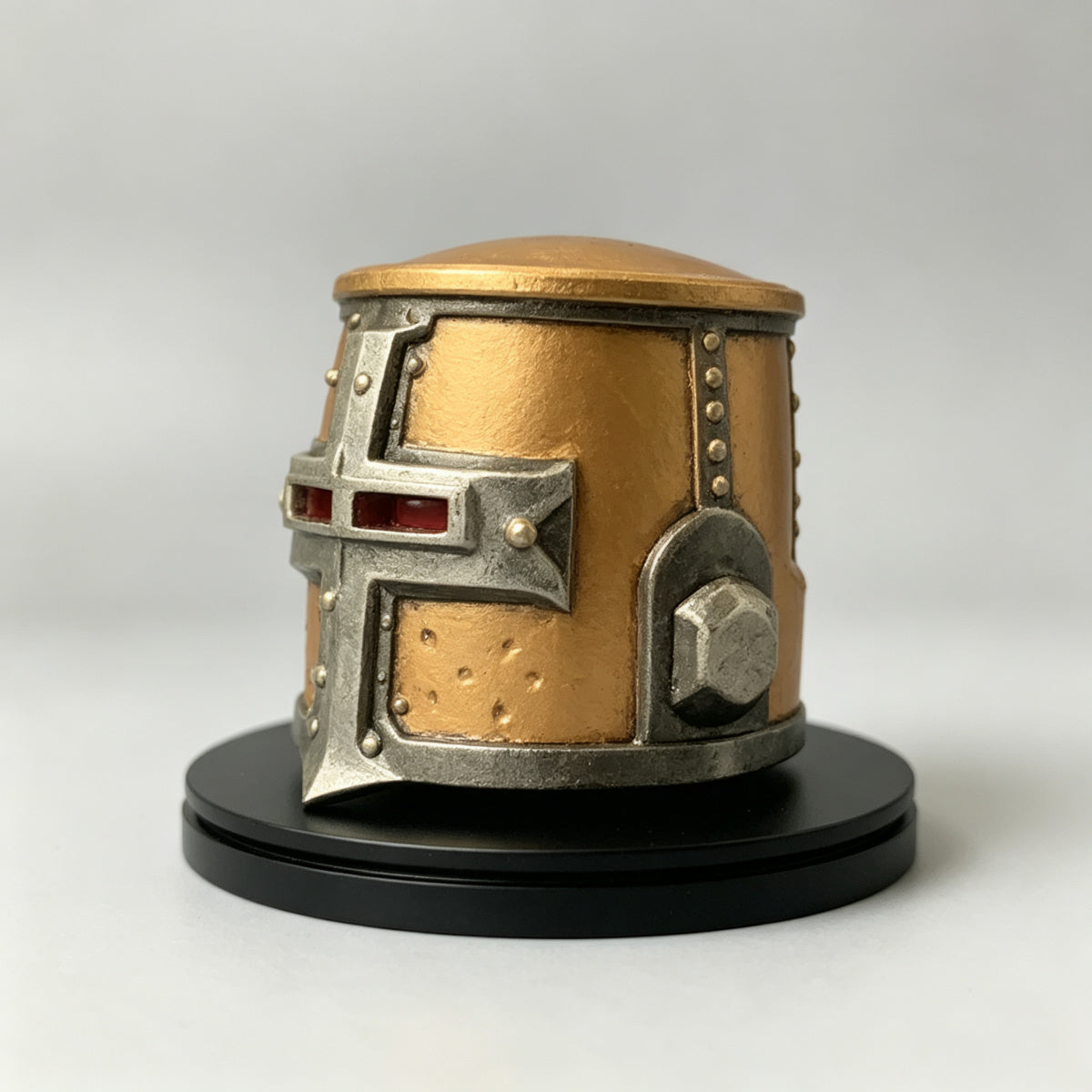 Custom Black Templars High Marshal Relic Great Helm - 1/18 Action Figure Head Sculpt Upgrade