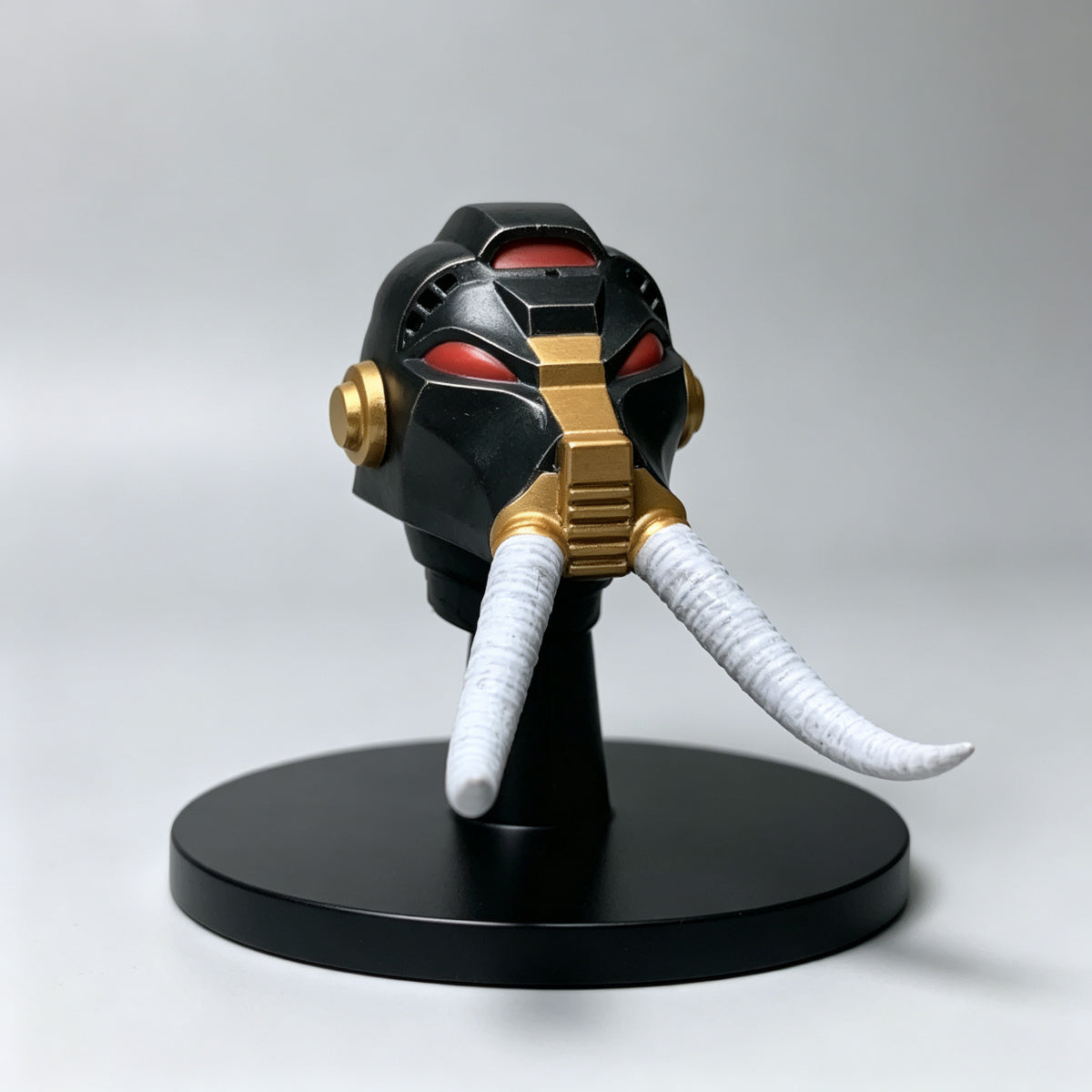 Custom Black Legion Chaos Terminator Tusked Helmet - 1/18 Action Figure Head Sculpt Upgrade