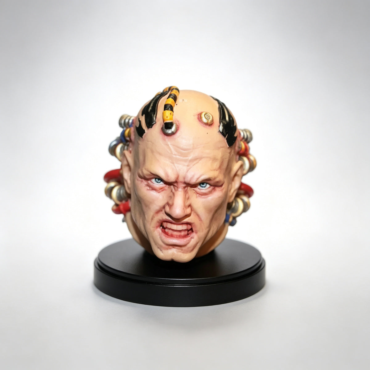 Custom Iron Warriors Perturabo Primarch Unhelmeted Head Sculpt - Custom Action Figure Head Upgrade