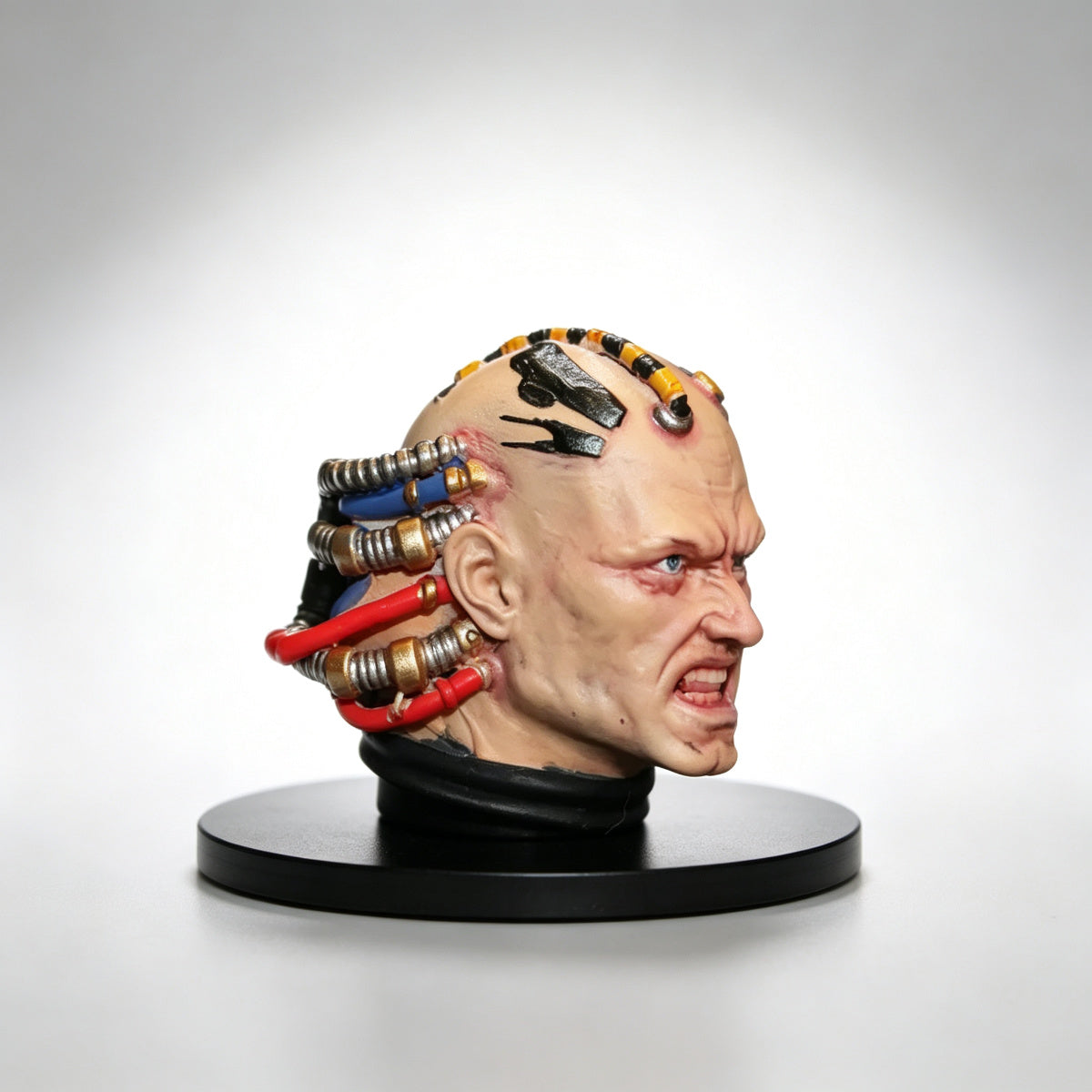 Custom Iron Warriors Perturabo Primarch Unhelmeted Head Sculpt - Custom Action Figure Head Upgrade