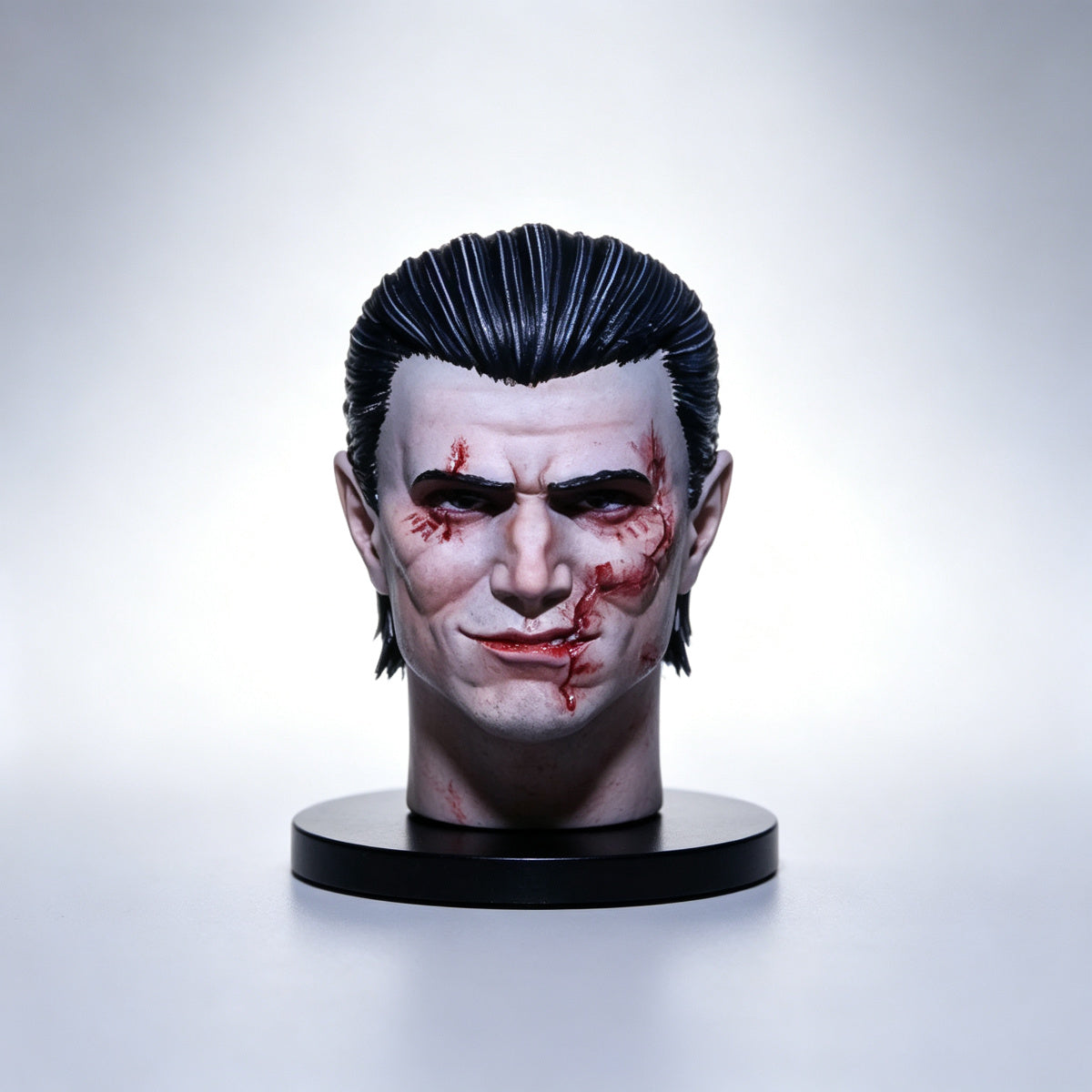 Custom Night Lords Sevatar Unhelmeted Head Sculpt - 1/18 Action Figure Head Upgrade