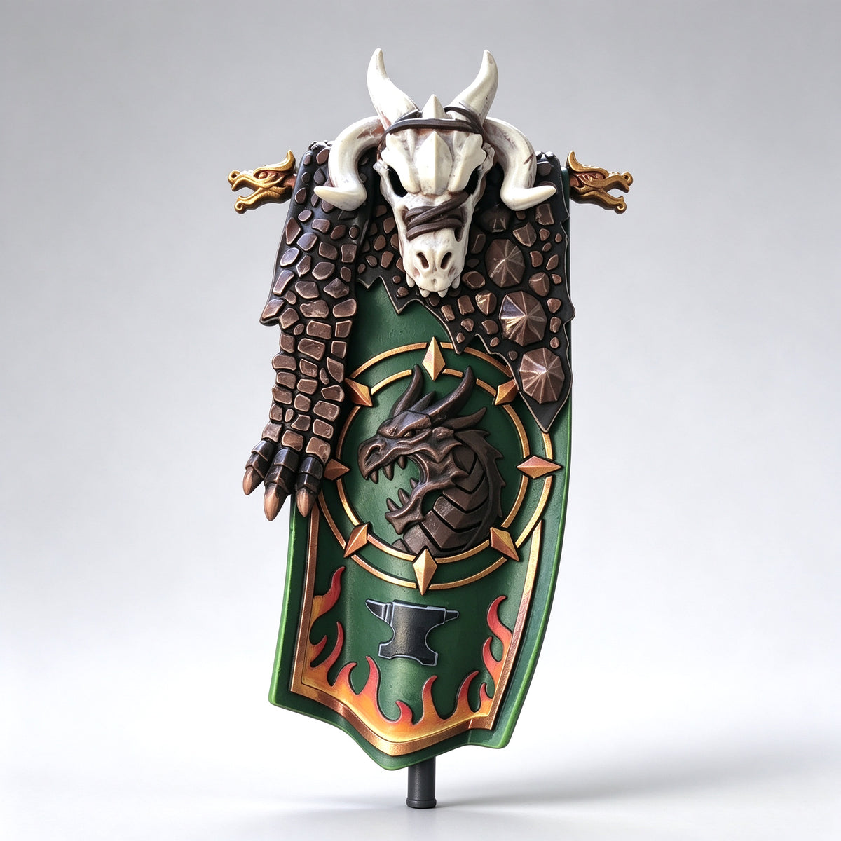 Custom Salamanders Chapter Ancient Banner - 1/18 Action Figure Banner Upgrade