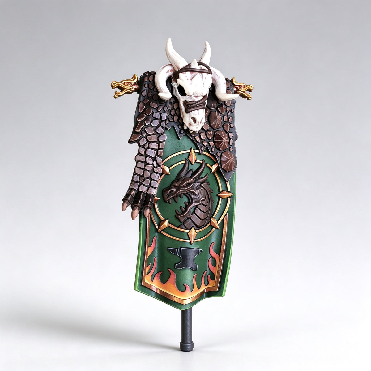 Custom Salamanders Chapter Ancient Banner - 1/18 Action Figure Banner Upgrade