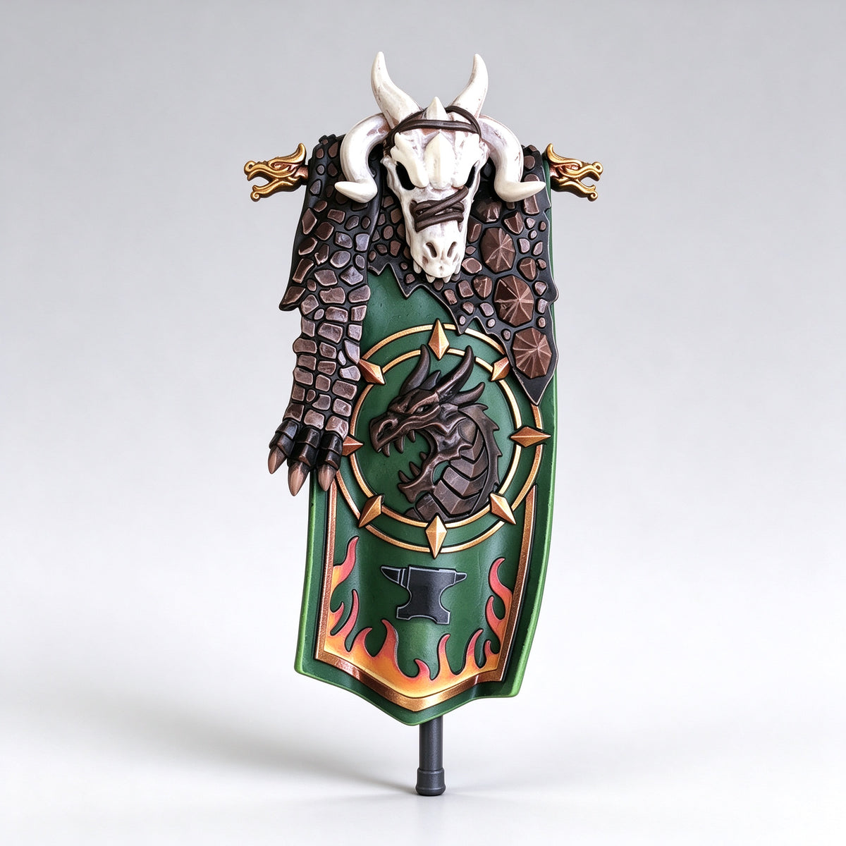 Custom Salamanders Chapter Ancient Banner - 1/18 Action Figure Banner Upgrade