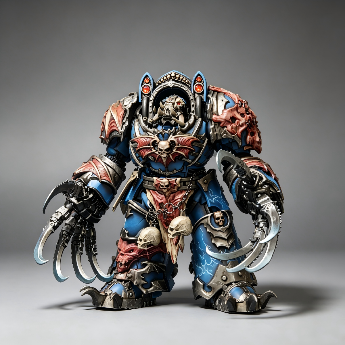 Night Lords Saturnine Terminator - 1/18 Custom (Dual Lightning Claws & Bat-Wing Armor)