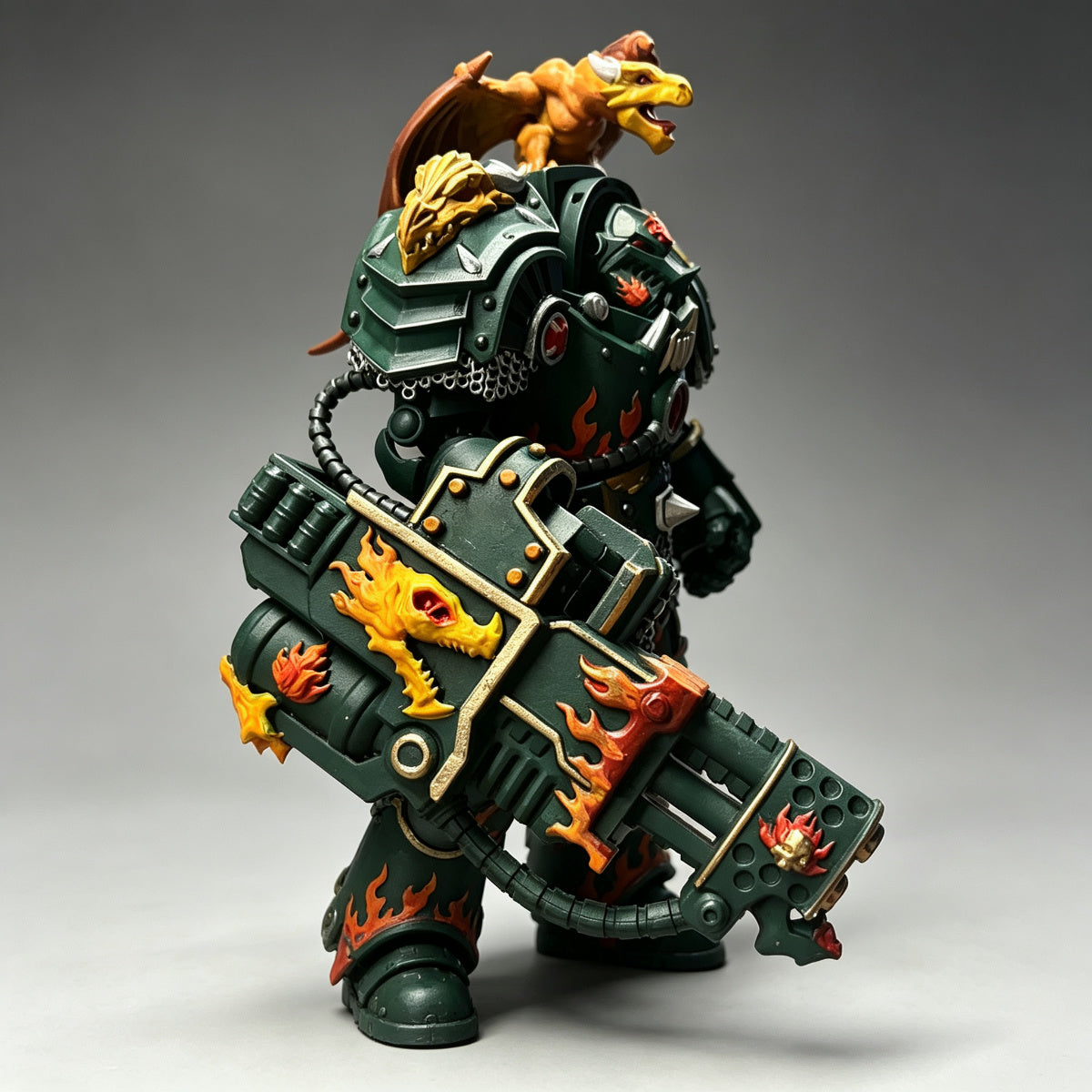 Salamanders Praetor in Terminator Armour 1/18 Scale Custom Action Figure