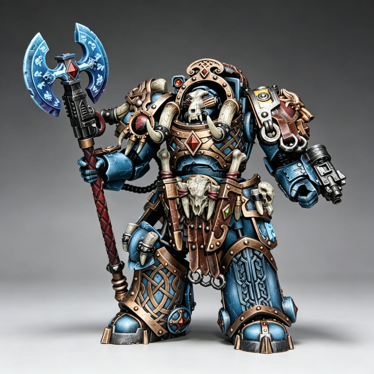 Space Wolves Praetor in Terminator Armour 1/18 Scale Custom Action Figure