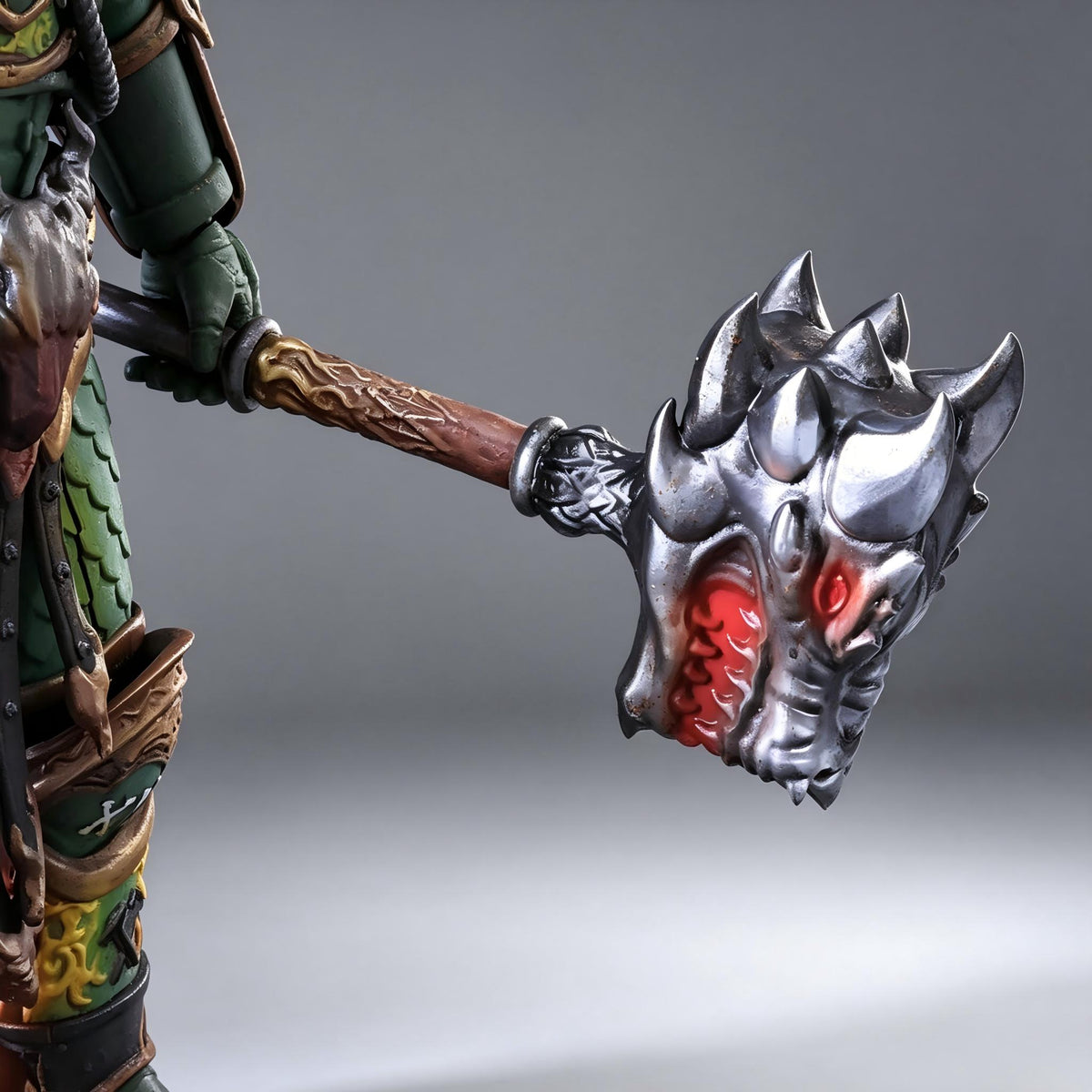 Salamanders Primarch Vulkan: Lord of Dragons (9.8 in) Fully Articulated Custom Action Figure