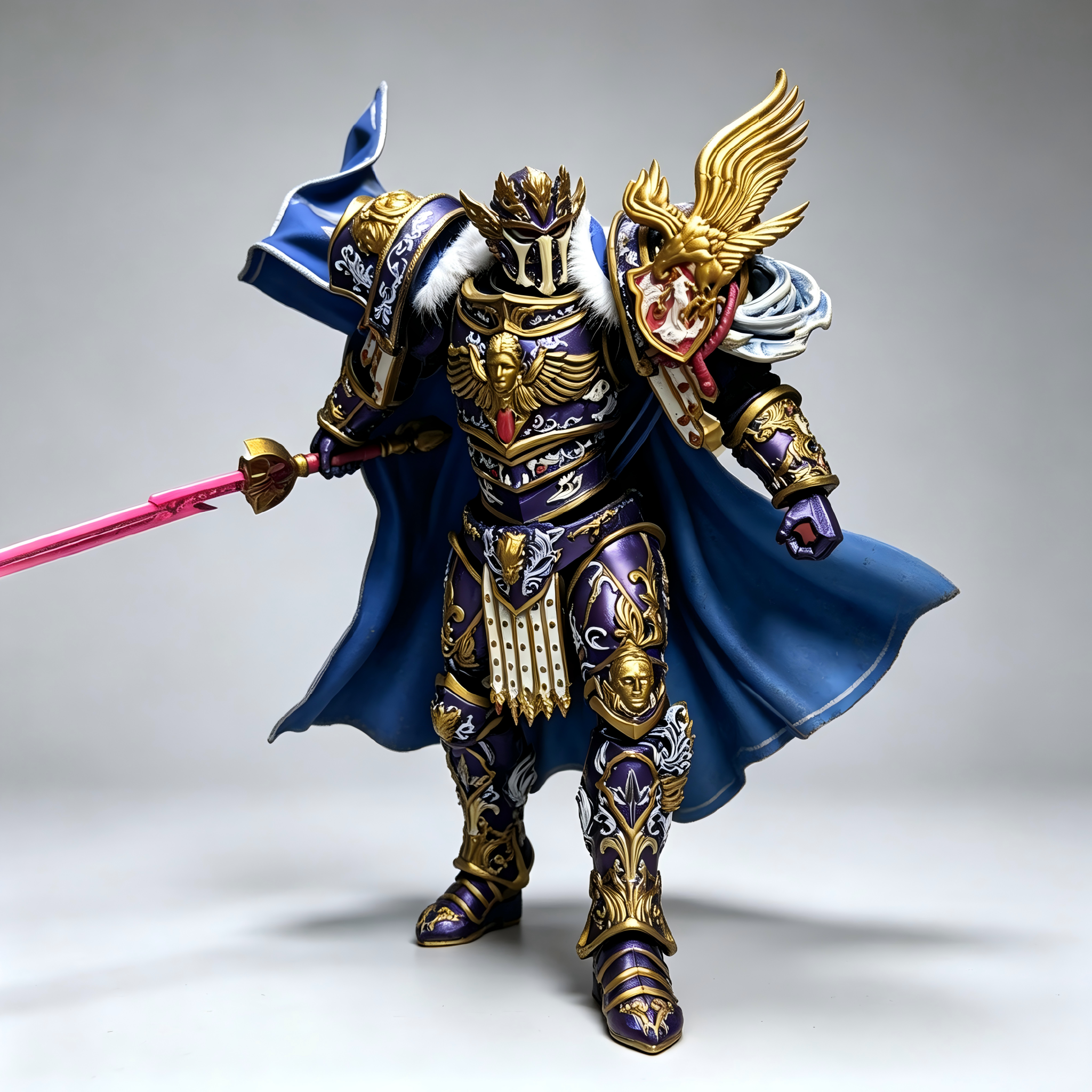 Fulgrim, Primarch of the Emperor's Children w/ Laer Blade - 1/18 Custom Repaint