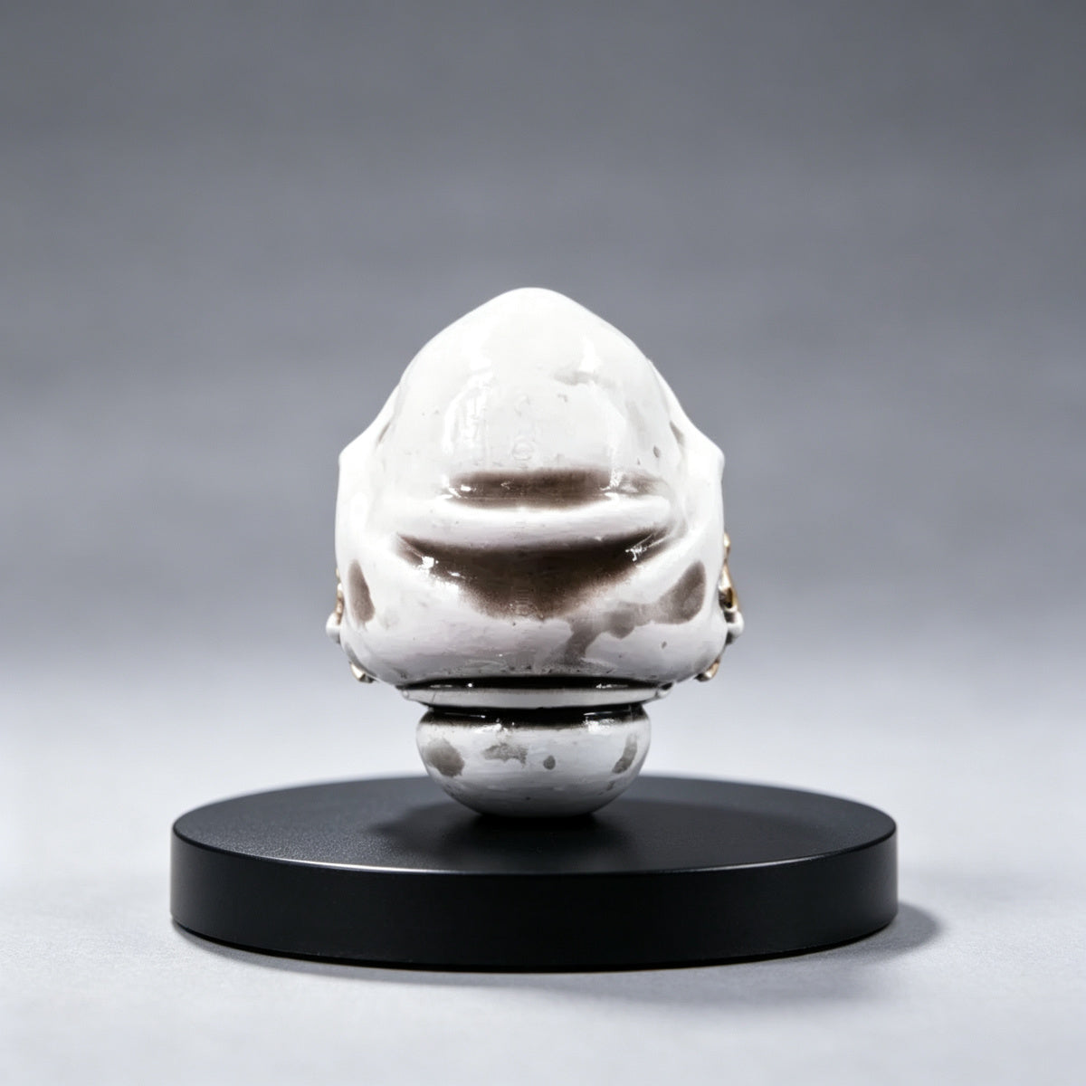 Custom Black Templars Helmet - White Hooded Skull