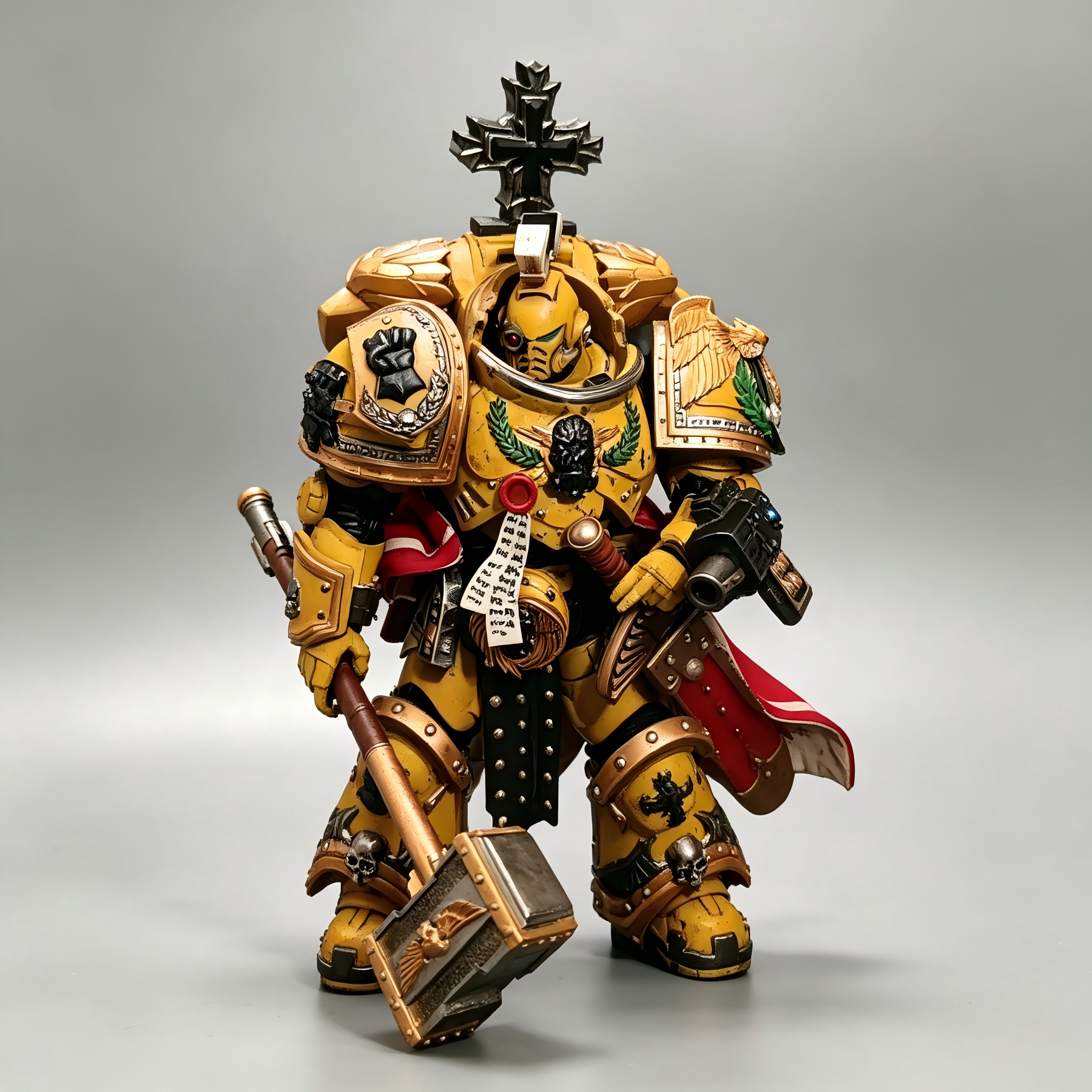 Imperial Fists 1/18 Heavy Armor Elite Command Series - Masterpiece Custom Repaints