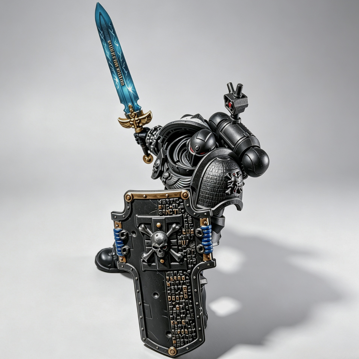 Black Templars Deathwatch Veteran with Storm Shield – Custom Repaint
