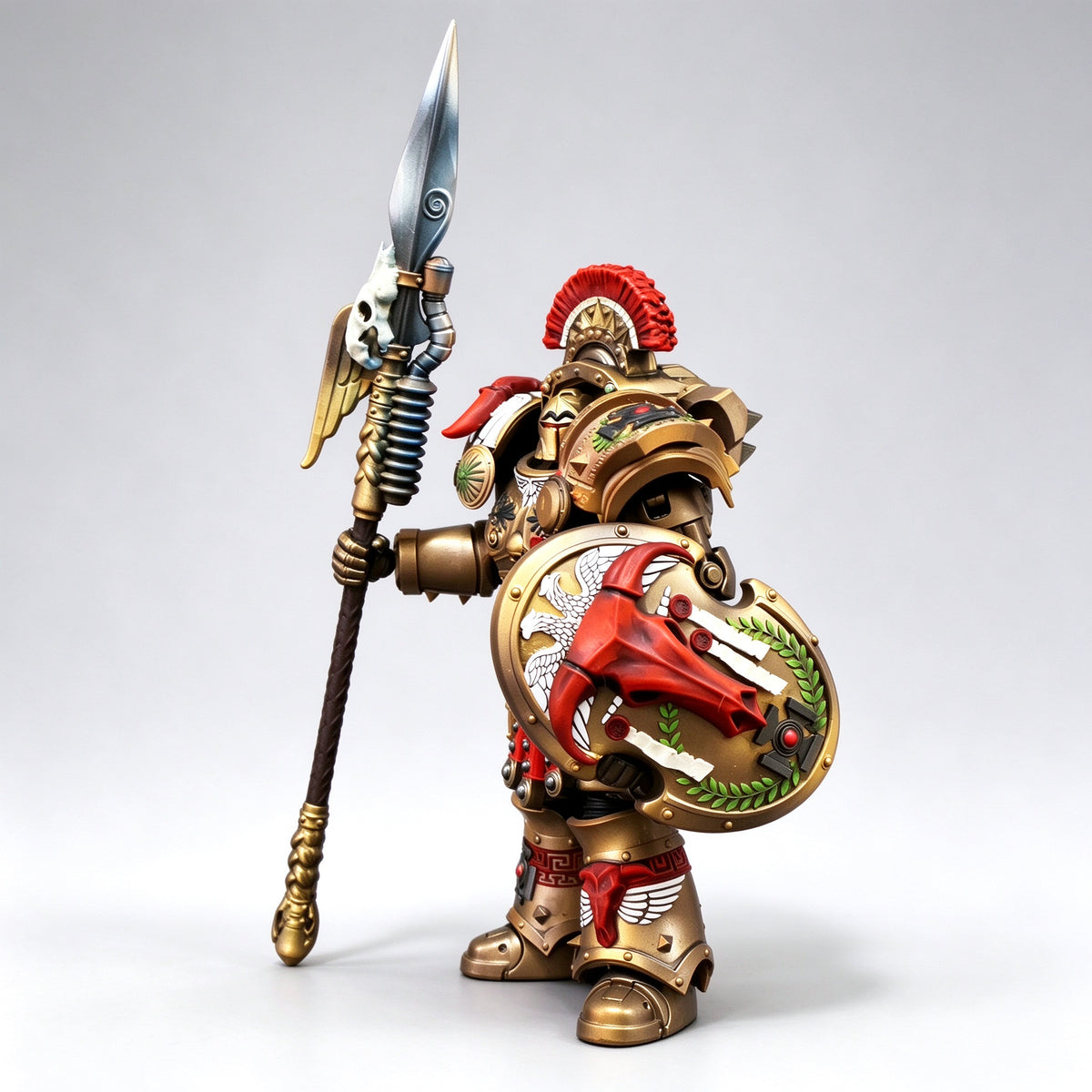Custom 1/18 Minotaurs Chapter Master Asterion Moloc Tartaros Terminator (Gorgon Spear & Shield)