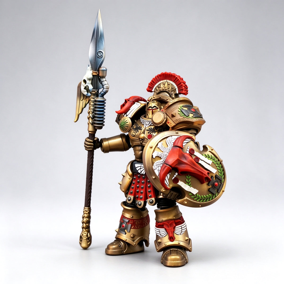 Custom 1/18 Minotaurs Chapter Master Asterion Moloc Tartaros Terminator (Gorgon Spear & Shield)
