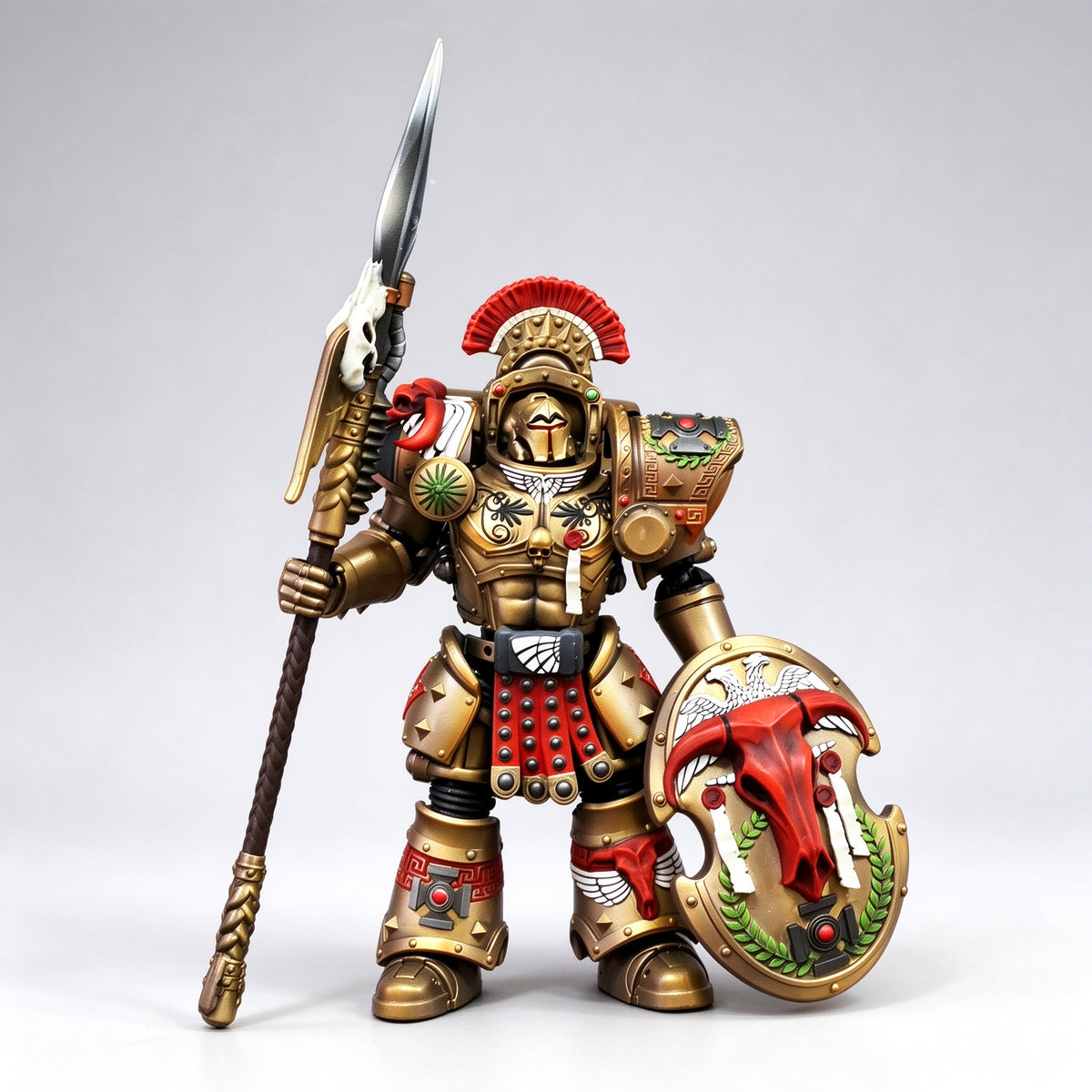 Custom 1/18 Minotaurs Chapter Master Asterion Moloc Tartaros Terminator (Gorgon Spear & Shield)