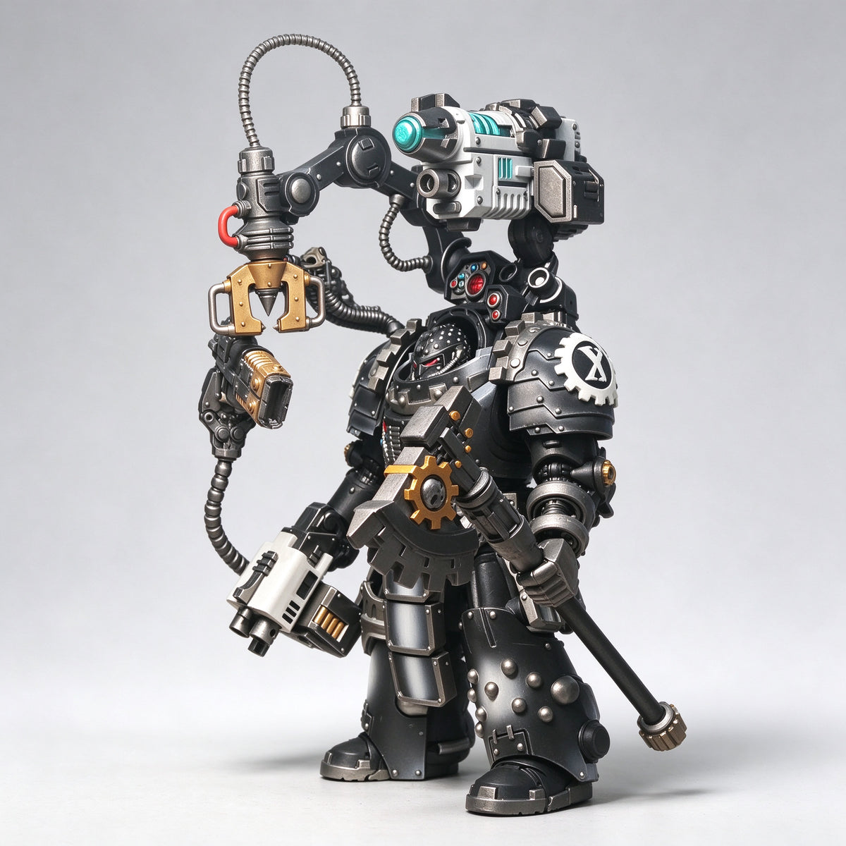 Custom 1/18 Iron Hands X Legion Gorgon Terminator (Servo-Arm Harness)