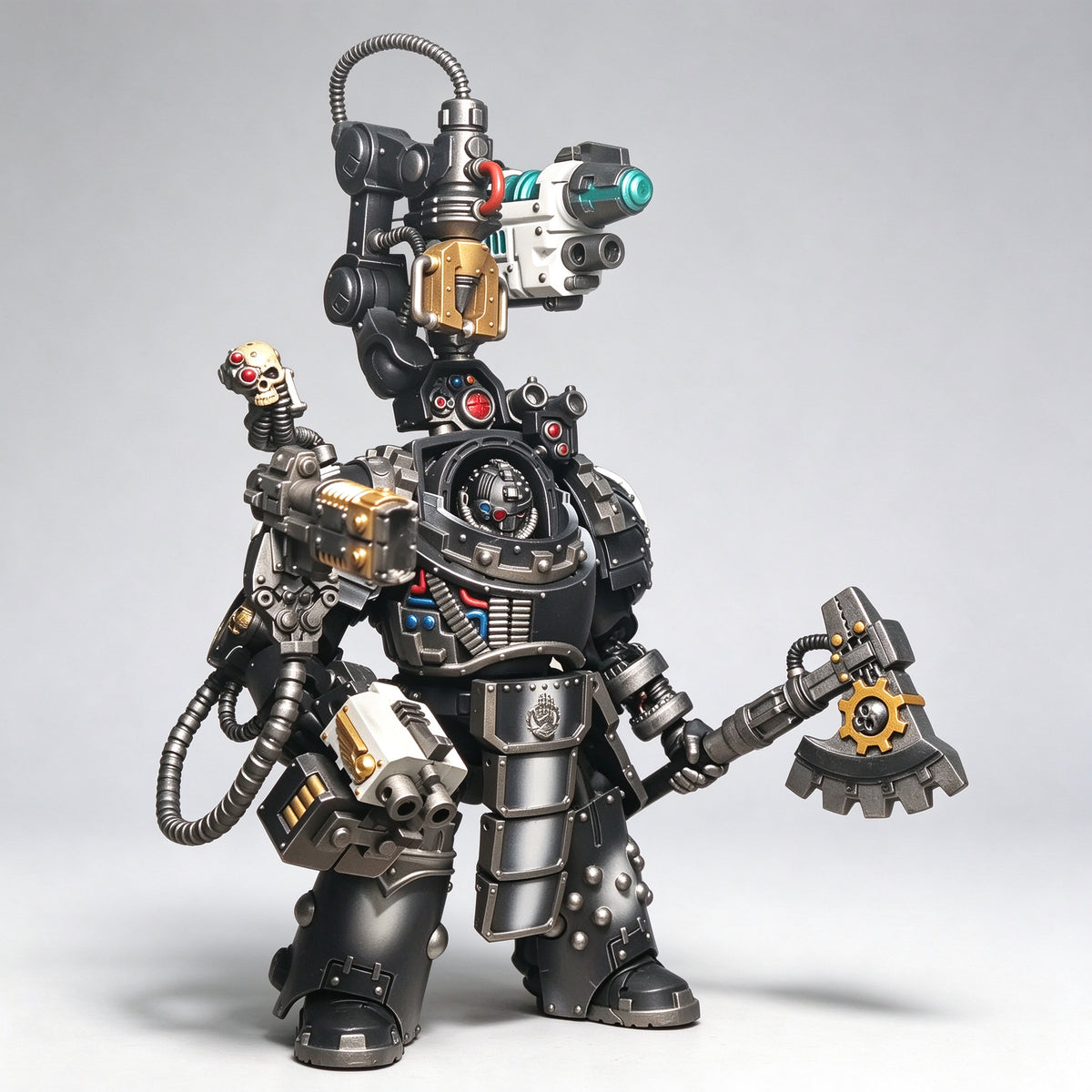 Custom 1/18 Iron Hands X Legion Gorgon Terminator (Servo-Arm Harness)
