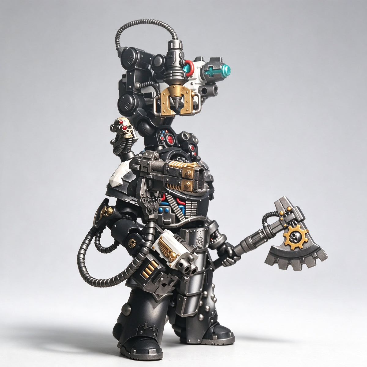 Custom 1/18 Iron Hands X Legion Gorgon Terminator (Servo-Arm Harness)