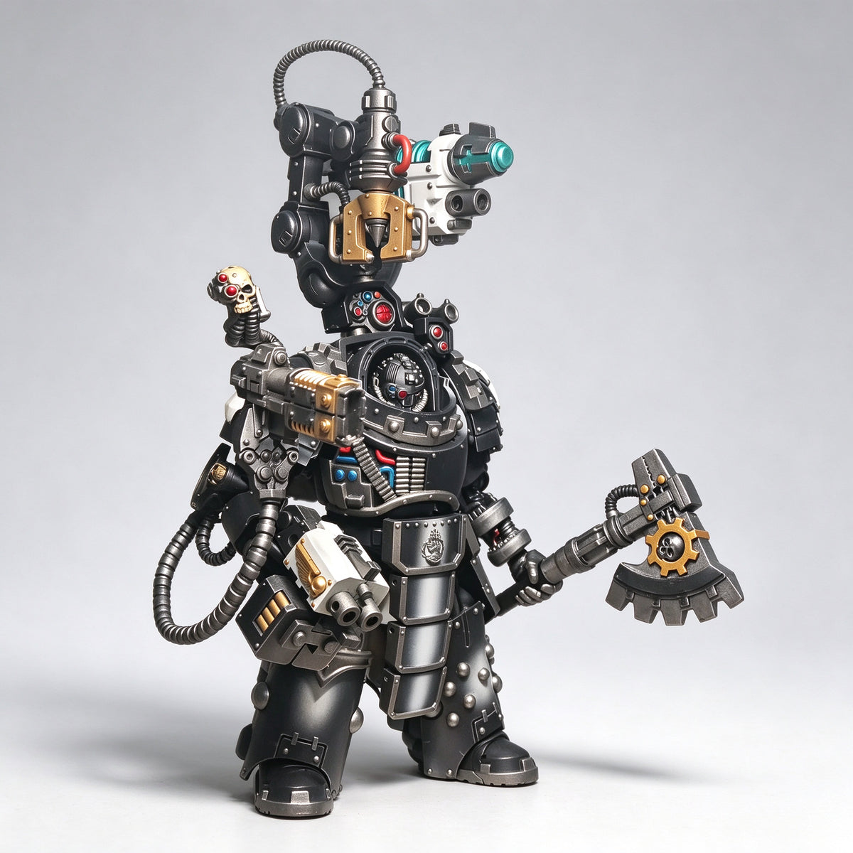 Custom 1/18 Iron Hands X Legion Gorgon Terminator (Servo-Arm Harness)