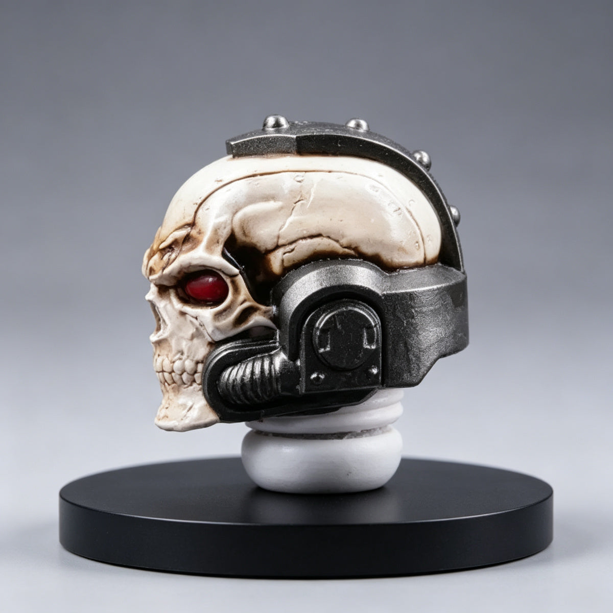 Custom Black Templars Helmet - Bone Skull Mask